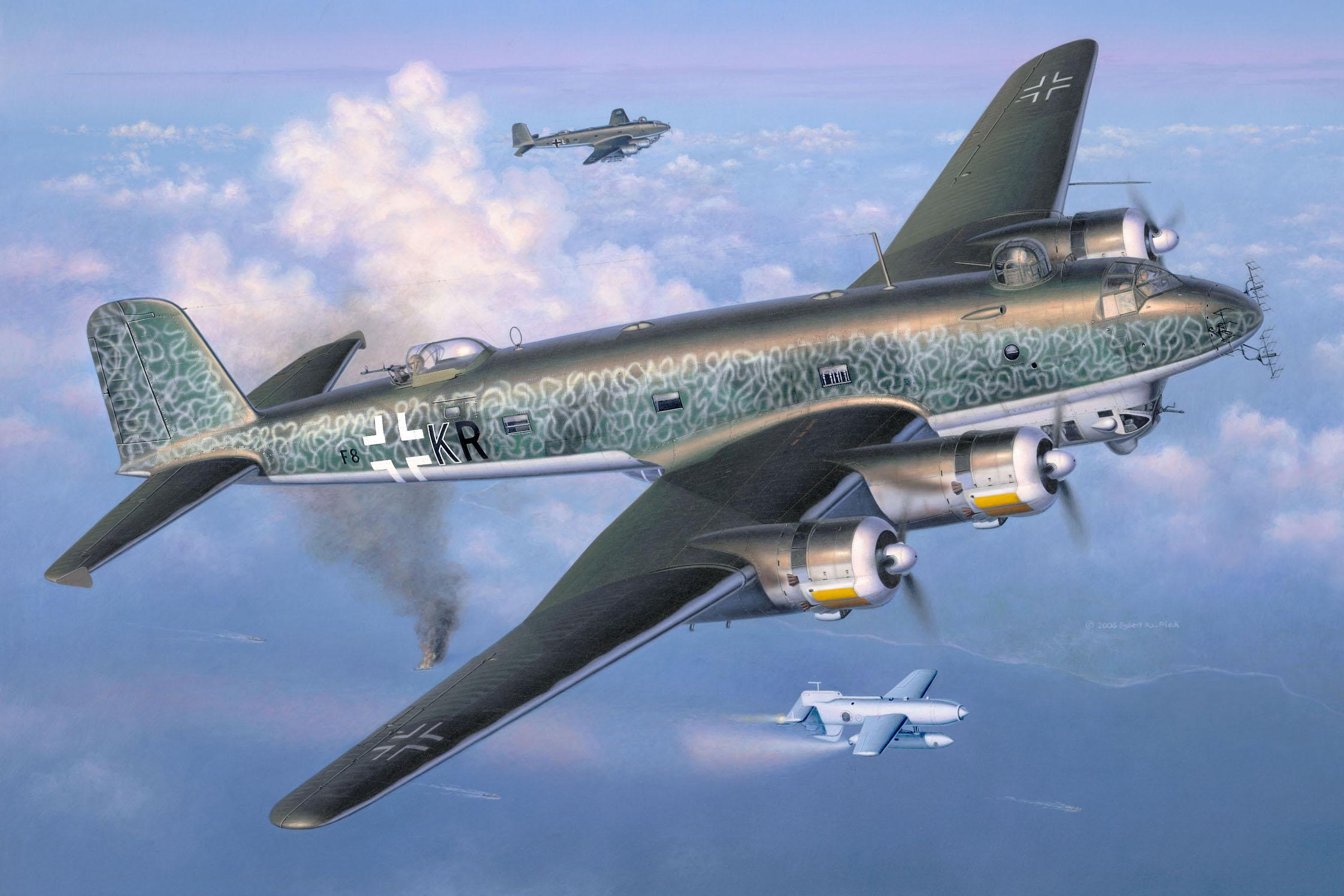 HD wallpaper, German Aircraft, Atlantic Ocean, War, Bomber, Focke Wulf, Luftwaffe, Germany, Aircraft, Focke Wulf 200 Condor, Airplane, Military, World War Ii