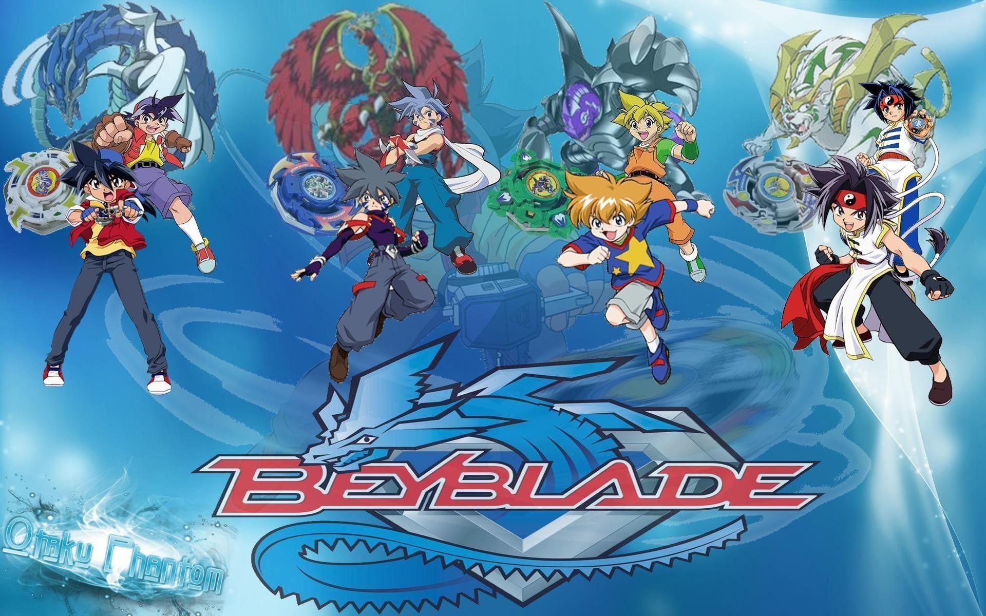 HD wallpaper, Beyblade G Revolution, Anime, Anime Boys, Blue Background