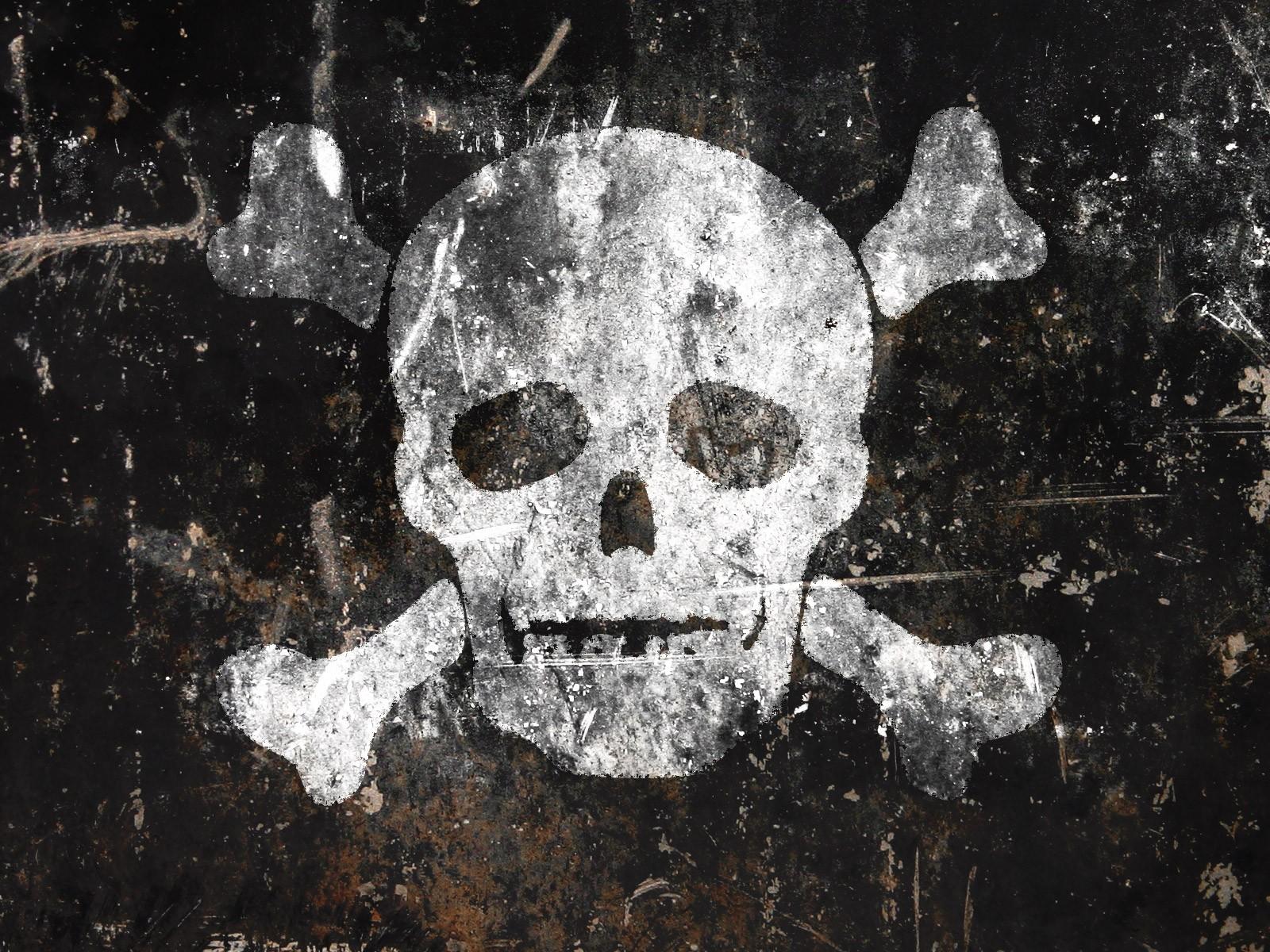 HD wallpaper, Artwork, Bones, Jolly Roger, Digital Art, Pirates, Skull, Grunge