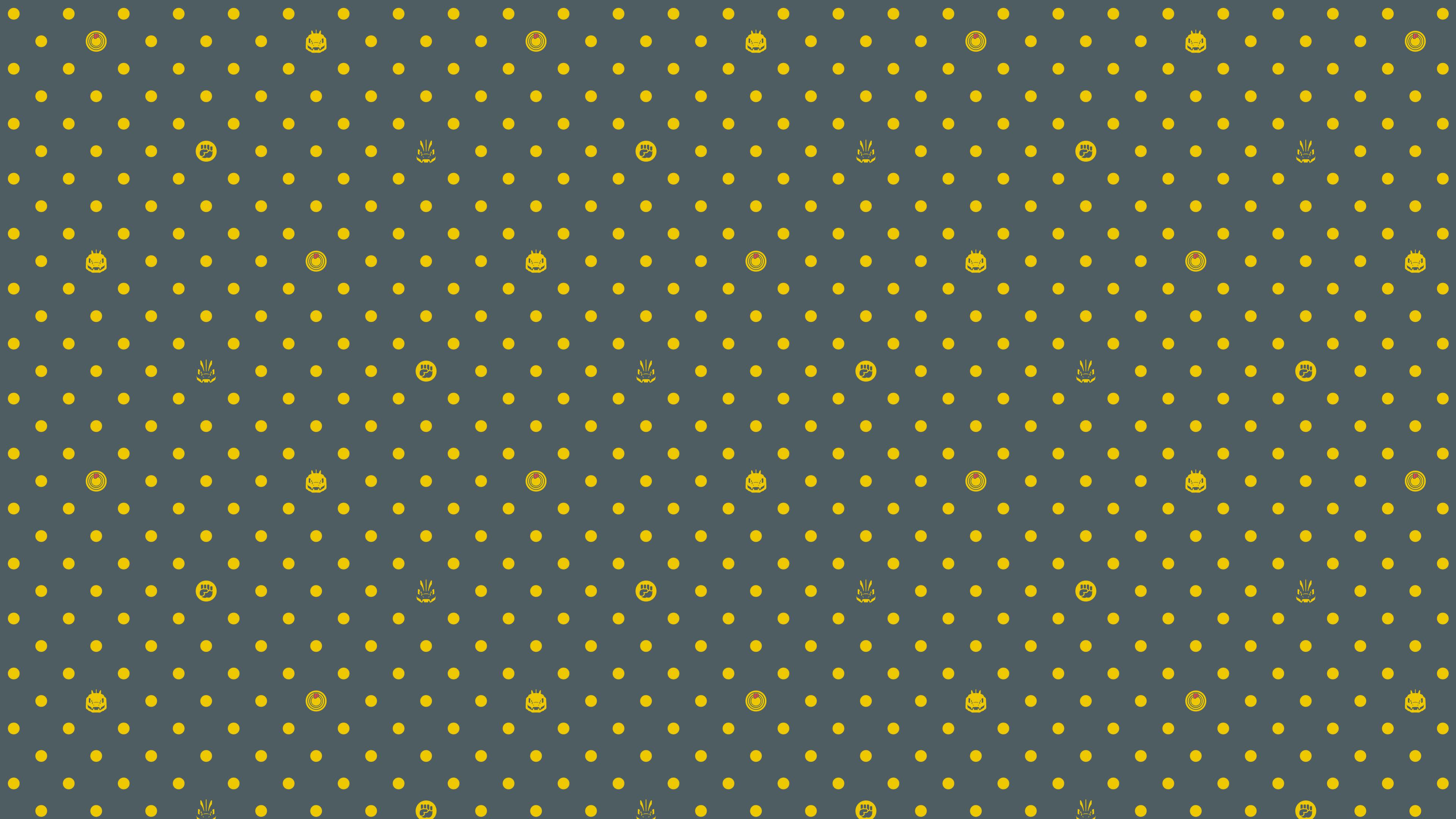 HD wallpaper, Machoke, Simple Background, Pattern, Dots