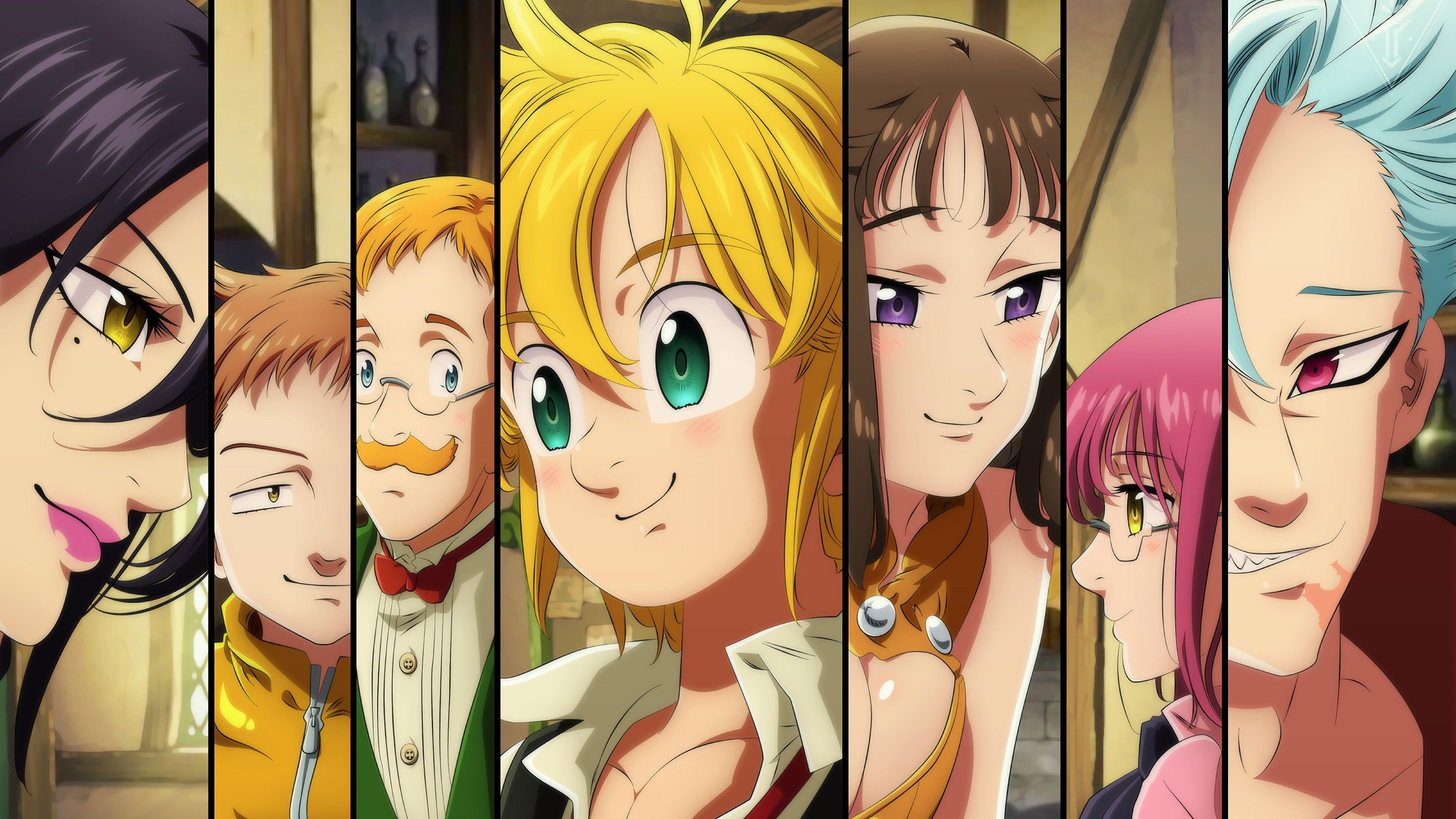 HD wallpaper, Nanatsu No Taizai, Meliodas, Anime, Anime Men, Anime Boys, Fairy King Harlequin, Escanor, Anime Girls
