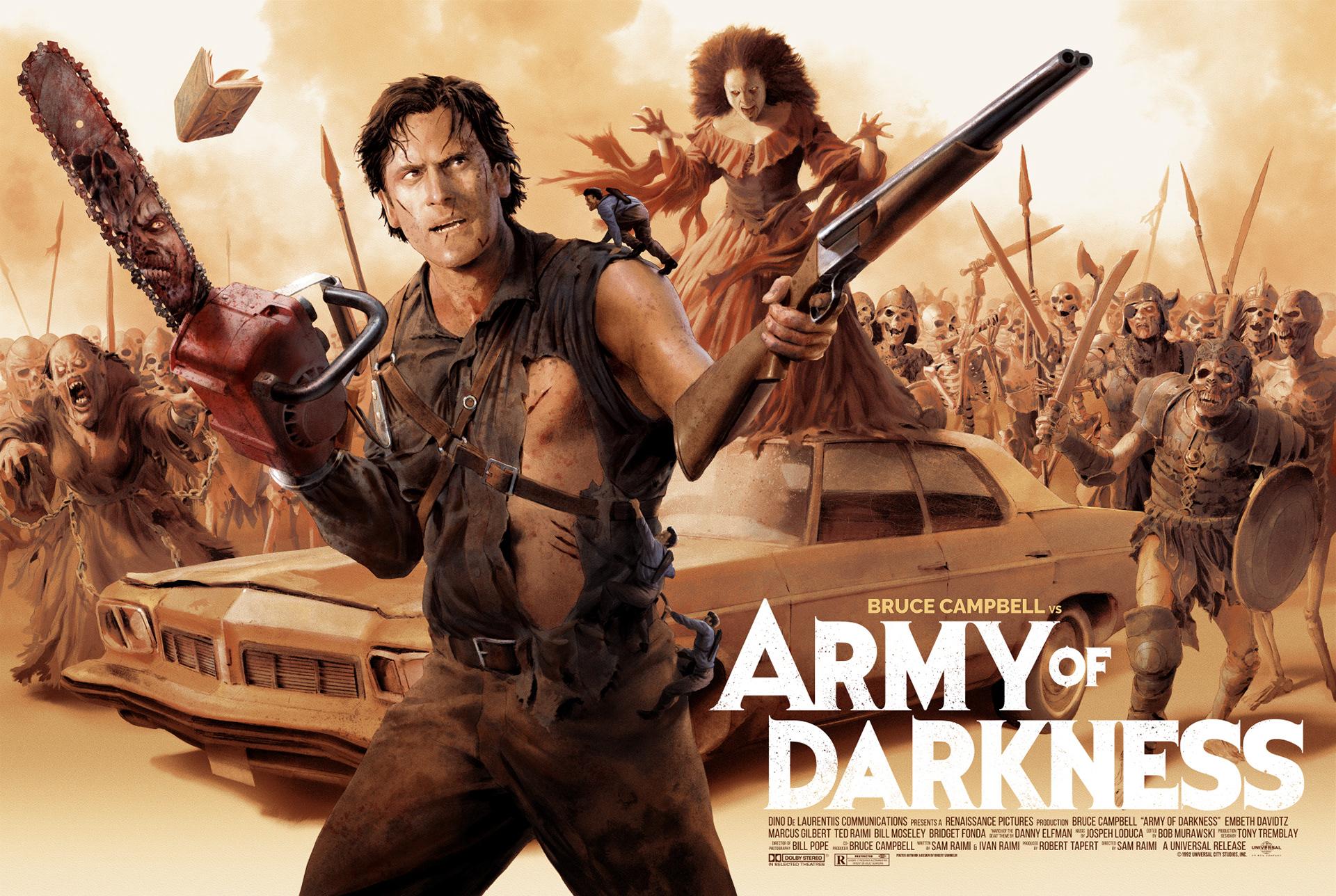 HD wallpaper, Movie Characters, Army Of Darkness, Deadite, Movie Poster, Oldsmobile, Ashley J, Delta 88, Necronomicon, Movies