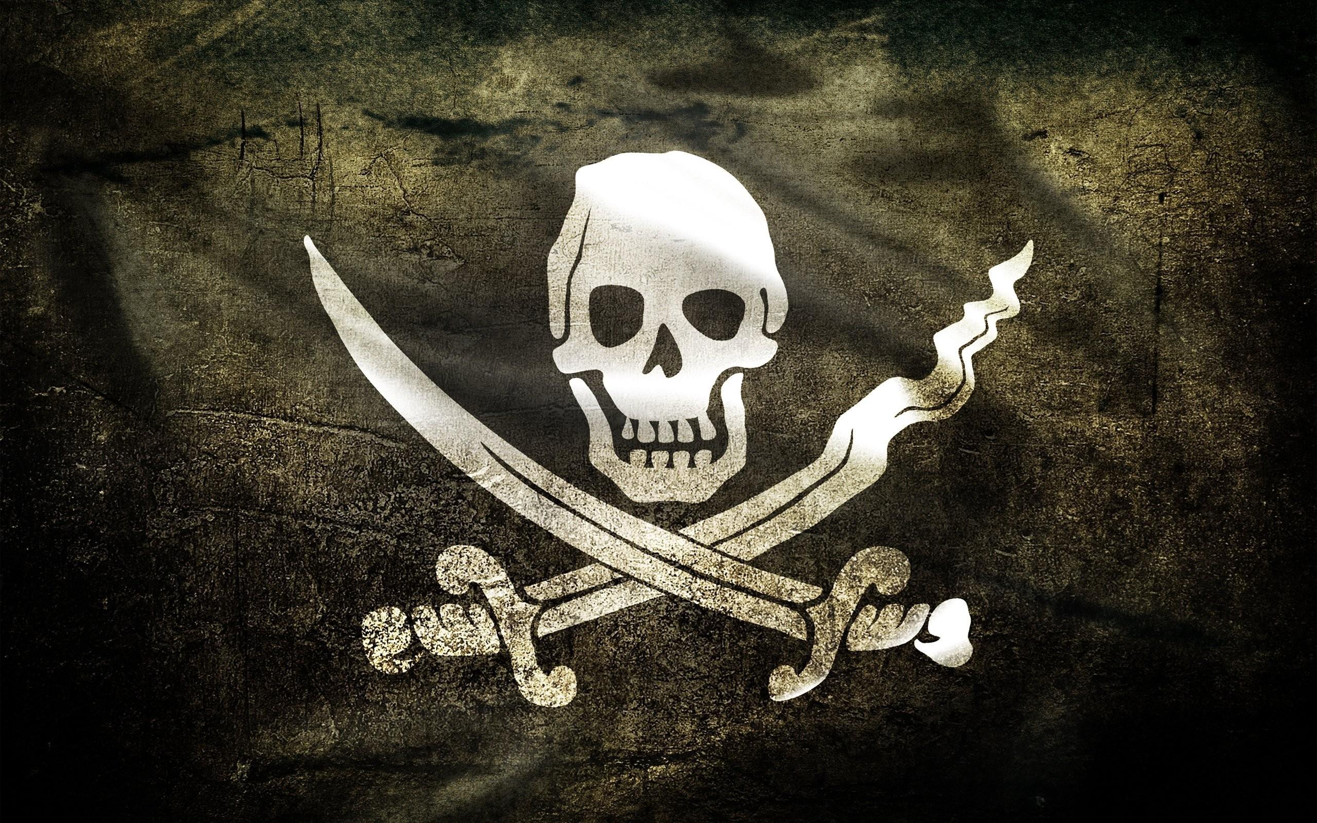 HD wallpaper, Pirates, Jolly Roger, Digital Art, Flag, Artwork, Skull