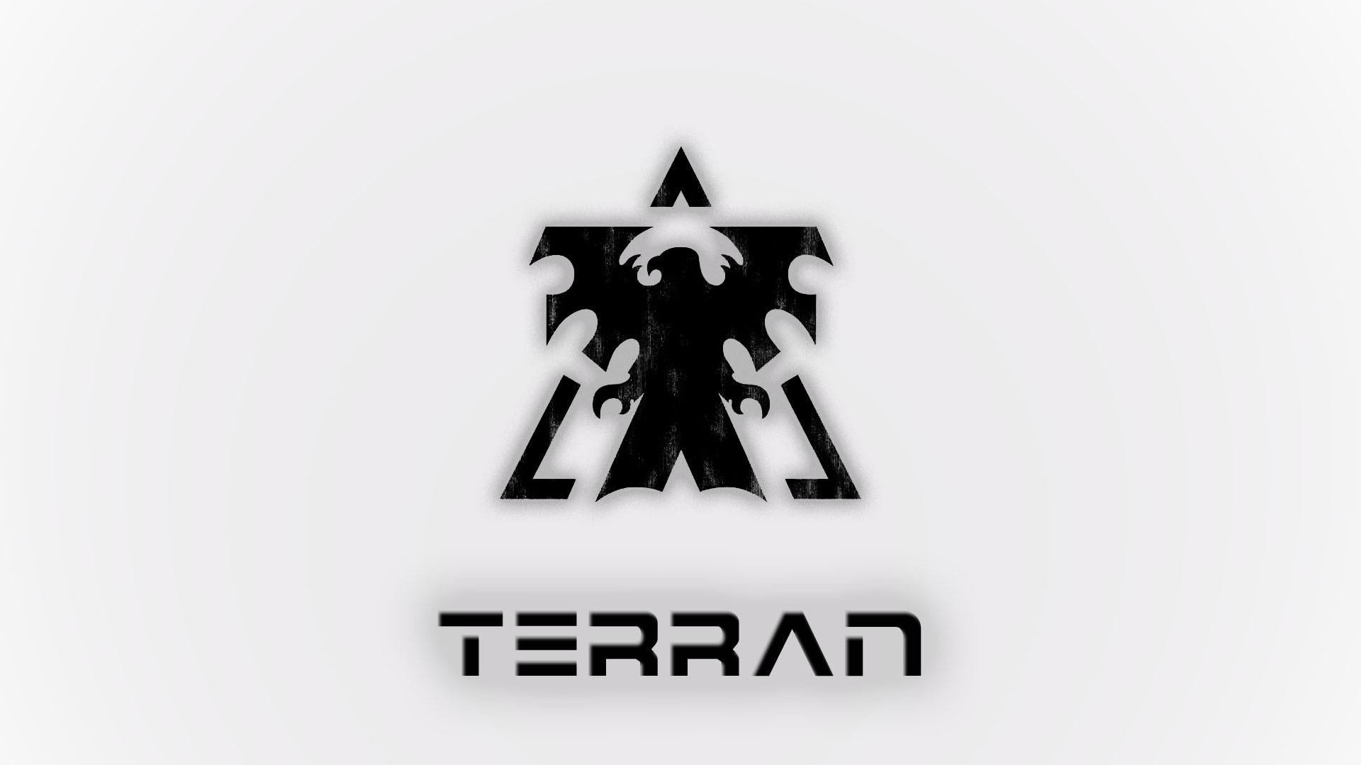 HD wallpaper, Pc Gaming, Minimalism, Simple Background, White Background, Video Games, Terran, Starcraft, Science Fiction