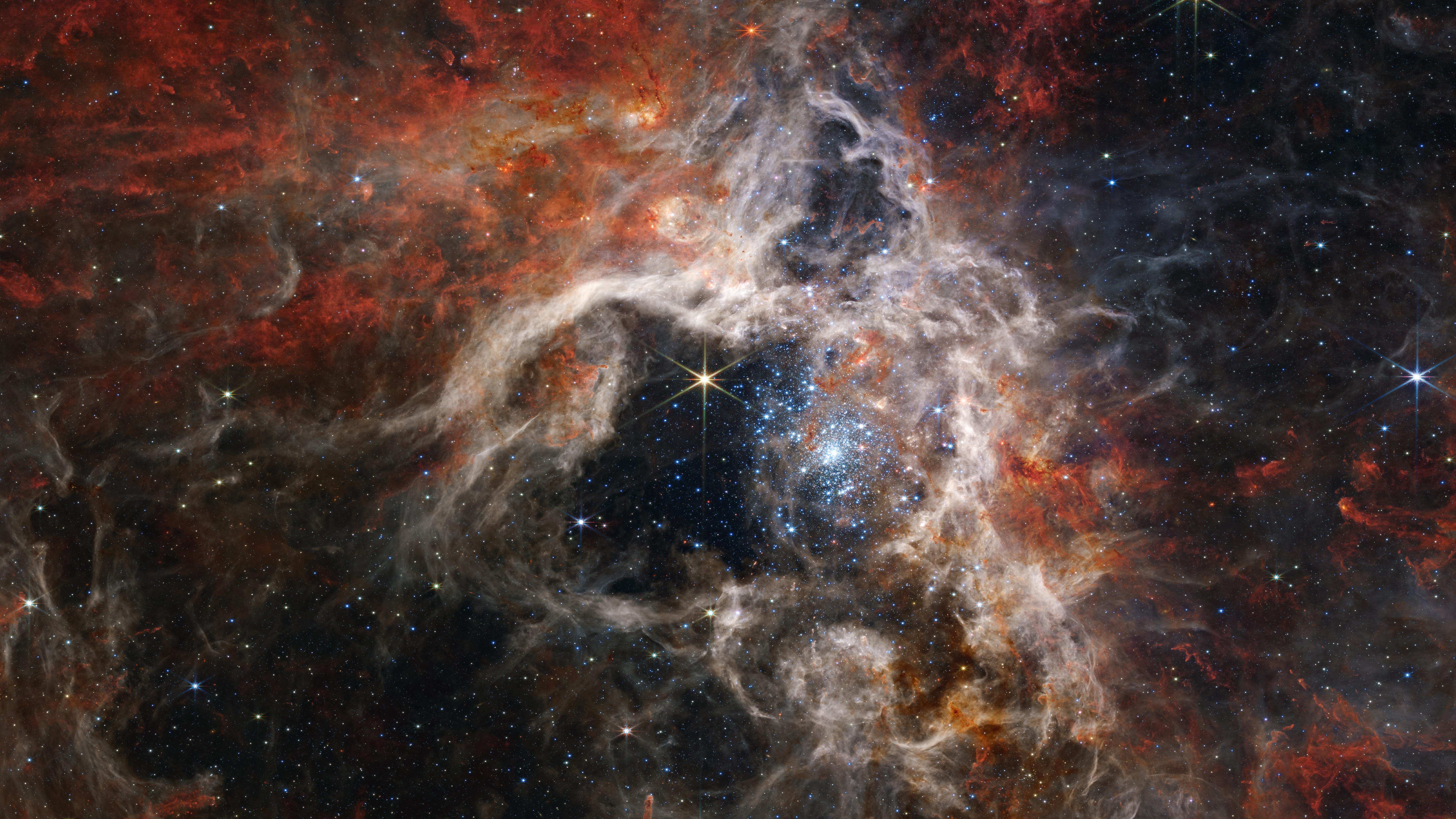 HD wallpaper, Stars, Astronomy, Tarantula Nebula, Nasa, James Webb Space Telescope, Telescope, Space, Usa