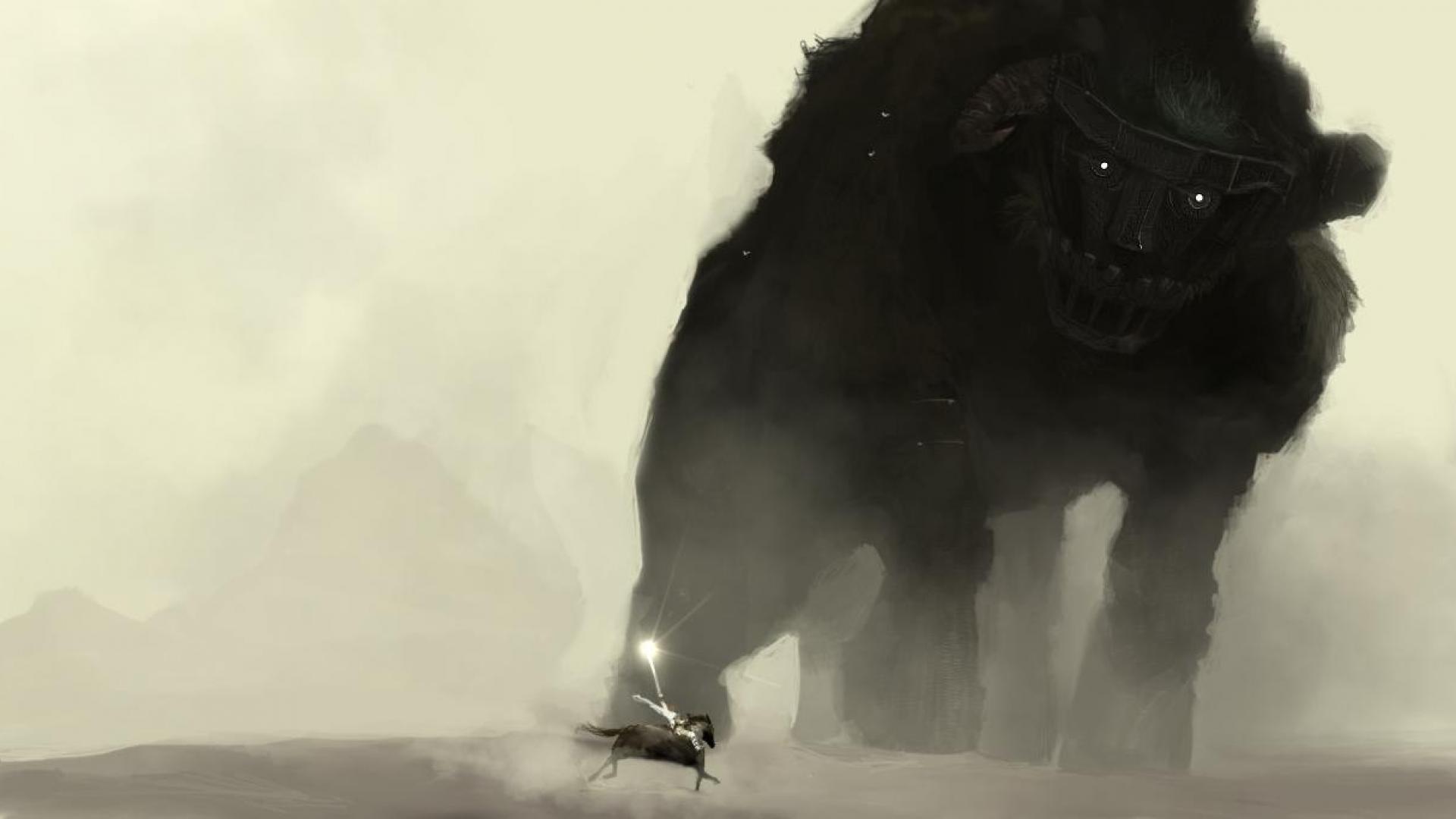 HD wallpaper, Shadow Of The Colossus, Digital Art, Wander And The Colossus, Wander