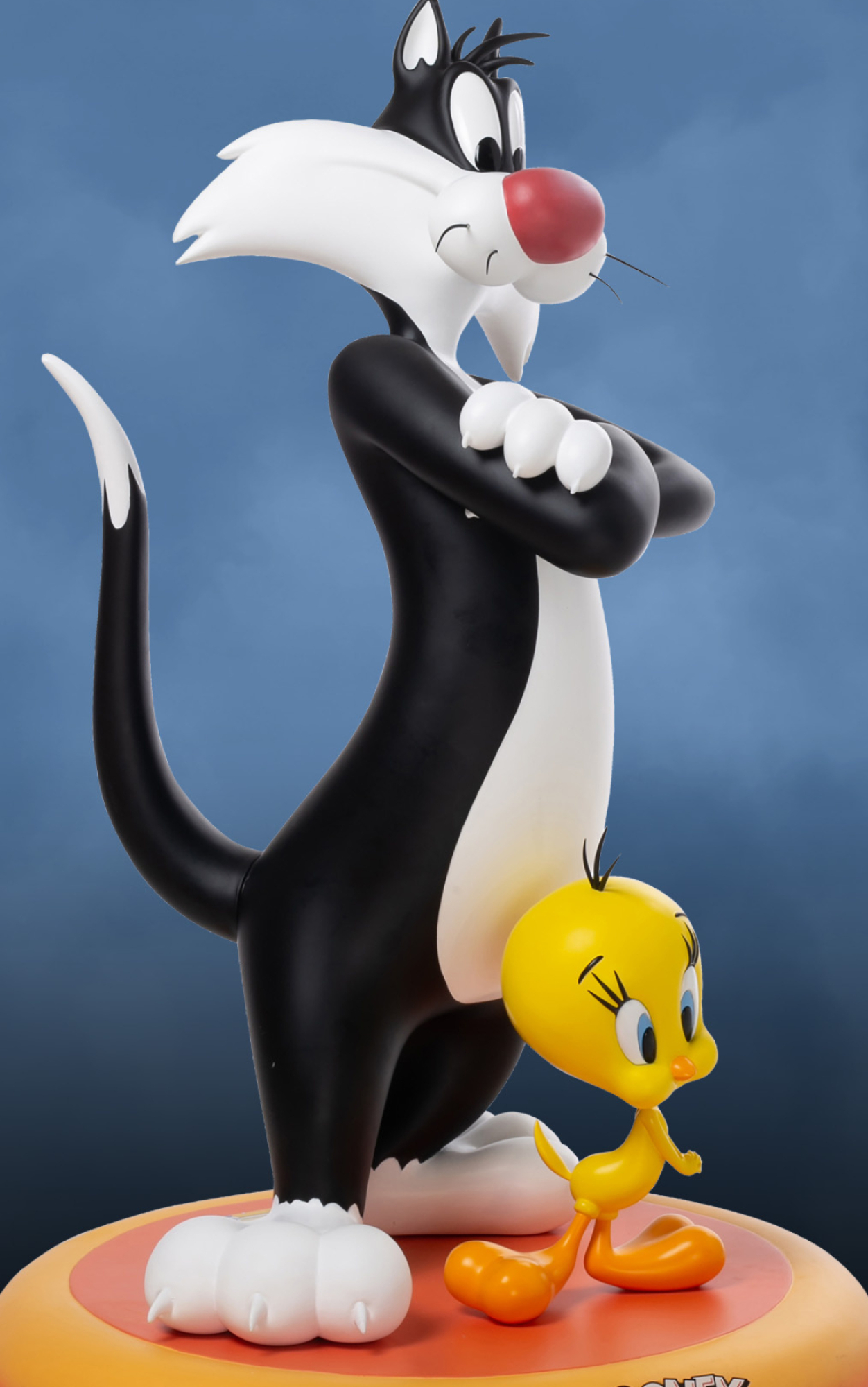 HD wallpaper, 1260X2000 Hd Phone, Sylvester Life Sized Statue, Unique Figurine, Mobile Hd Sylvester The Cat Background Image
