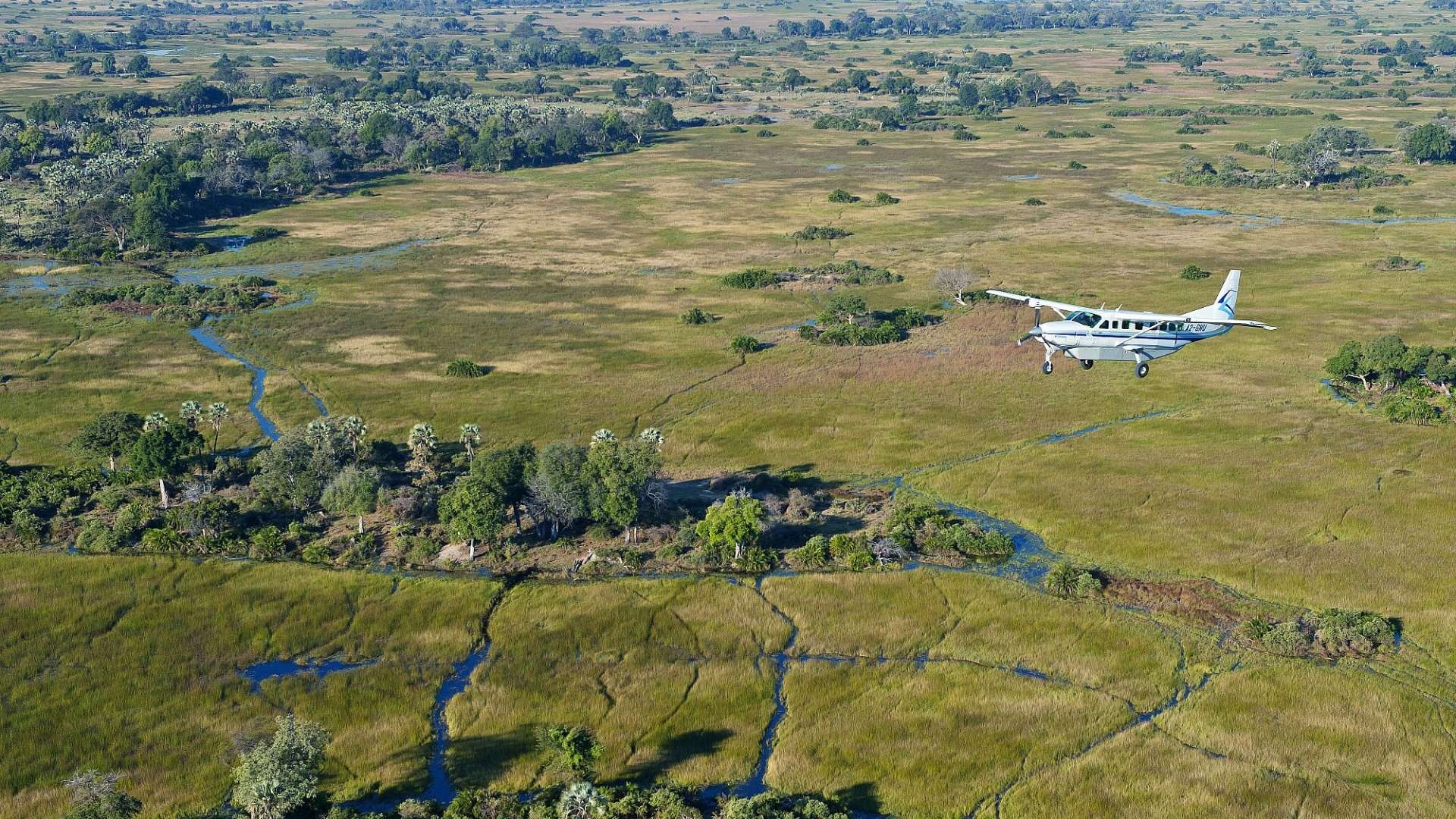HD wallpaper, Okavango Delta, Discover Botswana, 1920X1080 Full Hd Desktop, Fly In Safari, Breathtaking Landscapes, Desktop 1080P Okavango Delta Background Image