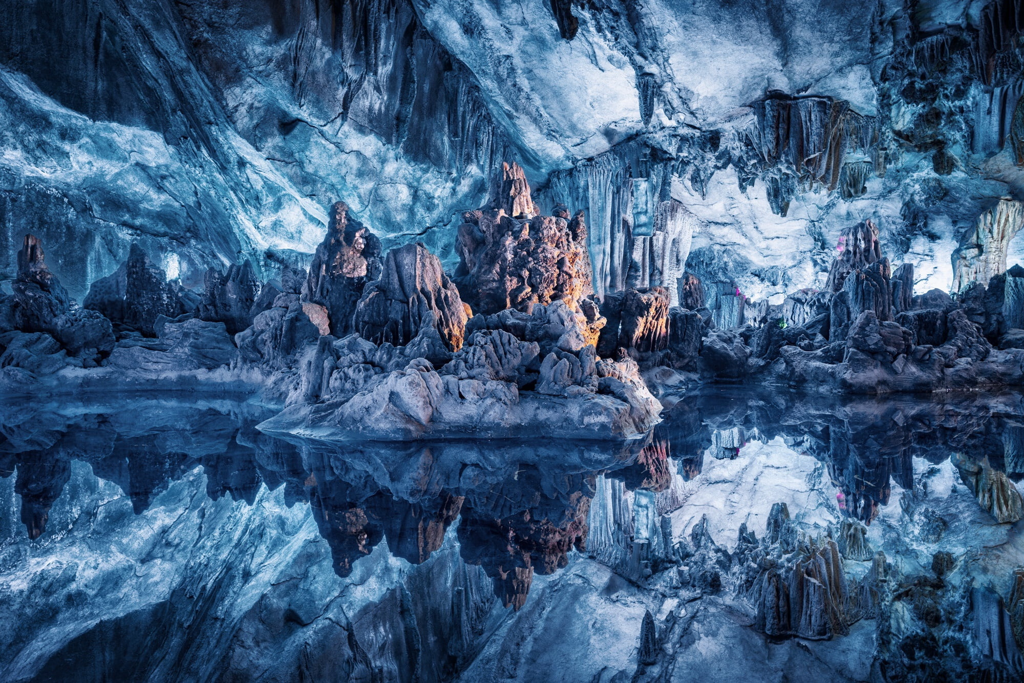 HD wallpaper, Crystal Blue Water, Black And Gray Ice Caves, Dark Metal Tool, 2000X1340 Hd Desktop, Desktop Hd Ice Cave Wallpaper