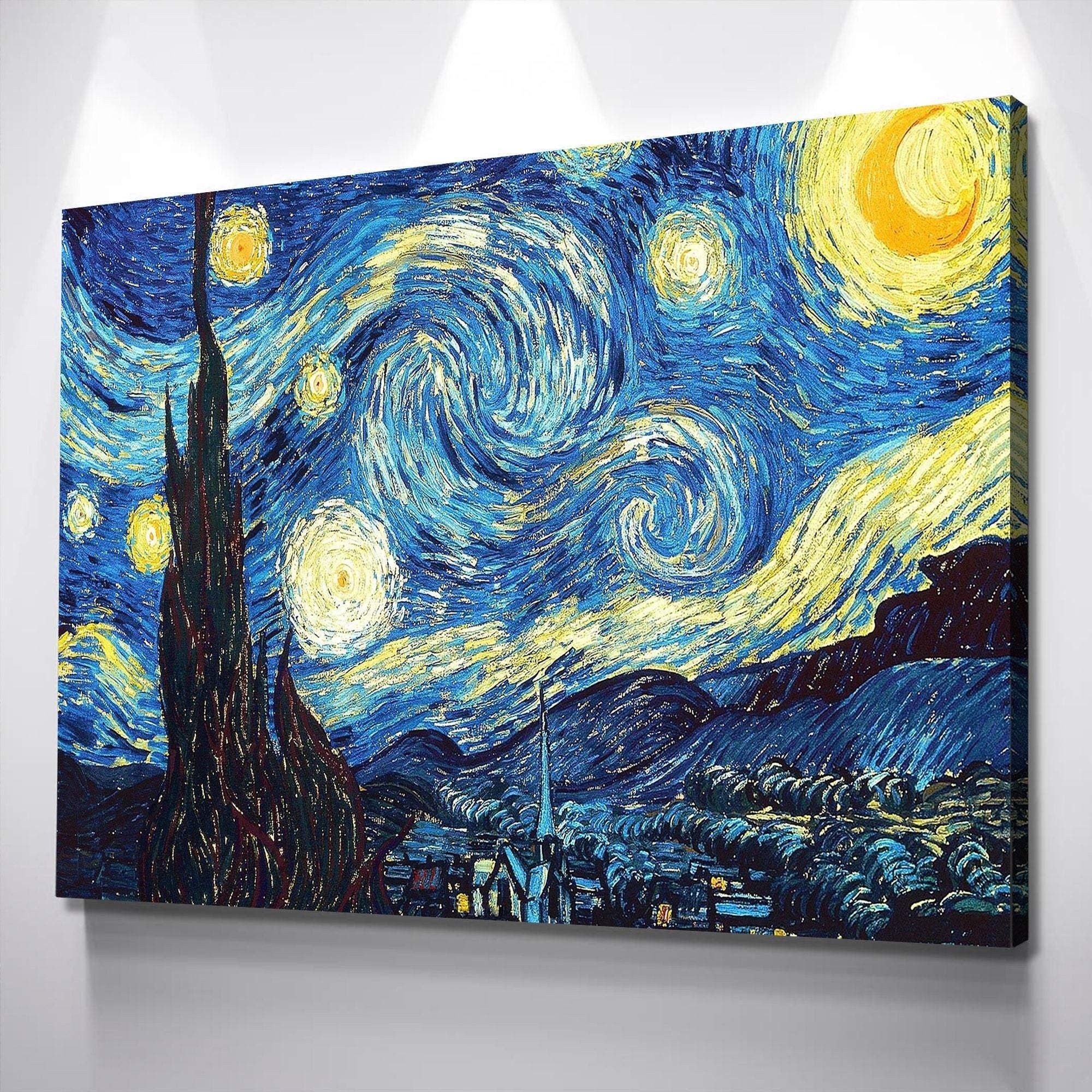 HD wallpaper, Fine Art Print, Vincent Van Gogh, 2000X2000 Hd Phone, Famous Painting, Mobile Hd The Starry Night Vincent Van Gogh Background Image, The Starry Night
