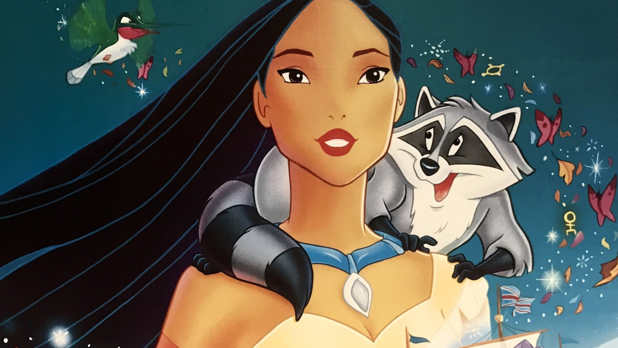 HD wallpaper, Animated Adventure, 2560X1440 Hd Desktop, Desktop Hd Pocahontas 1995 Background Photo, Native American Princess, Courageous Spirit