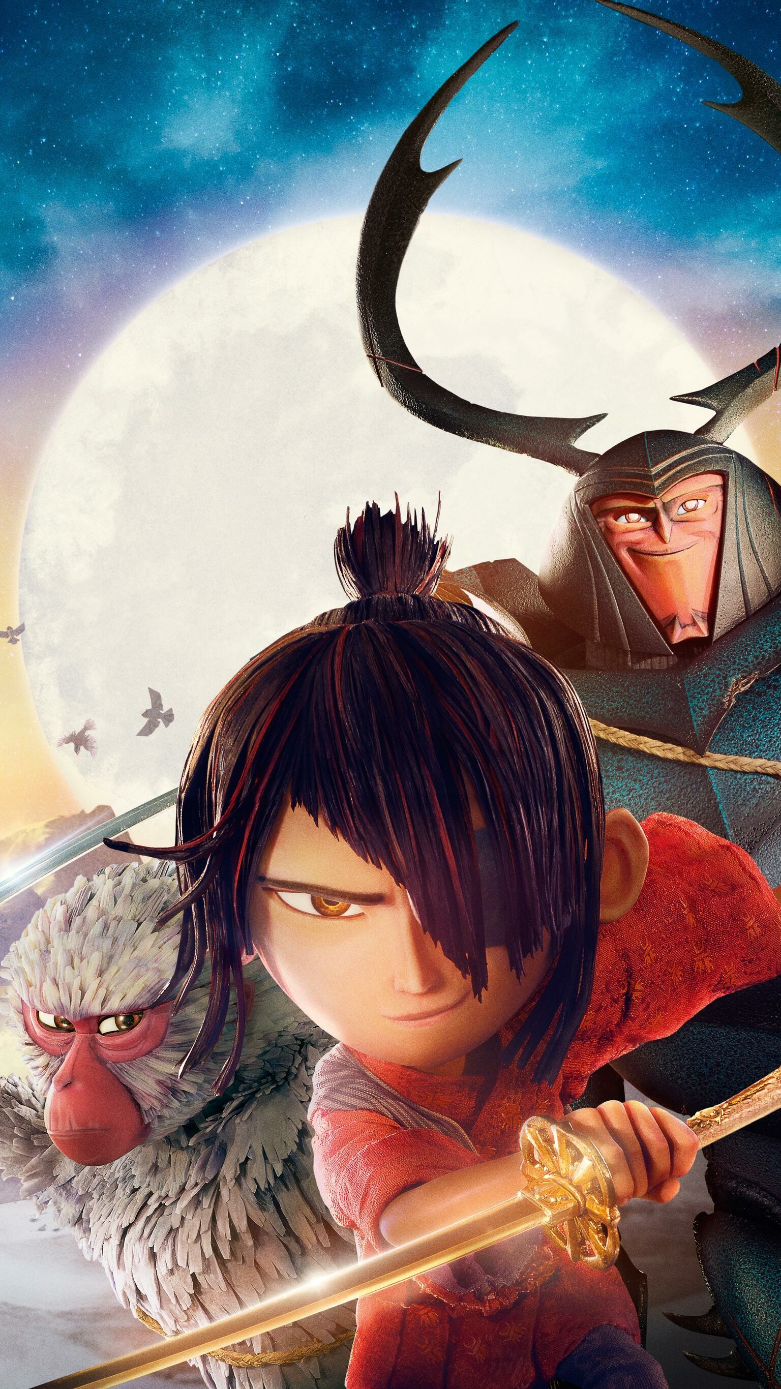 HD wallpaper, 1540X2740 Hd Phone, Adventure, Animation, Phone Hd Kubo And The Two Strings Background Image, Kubo, Two Strings