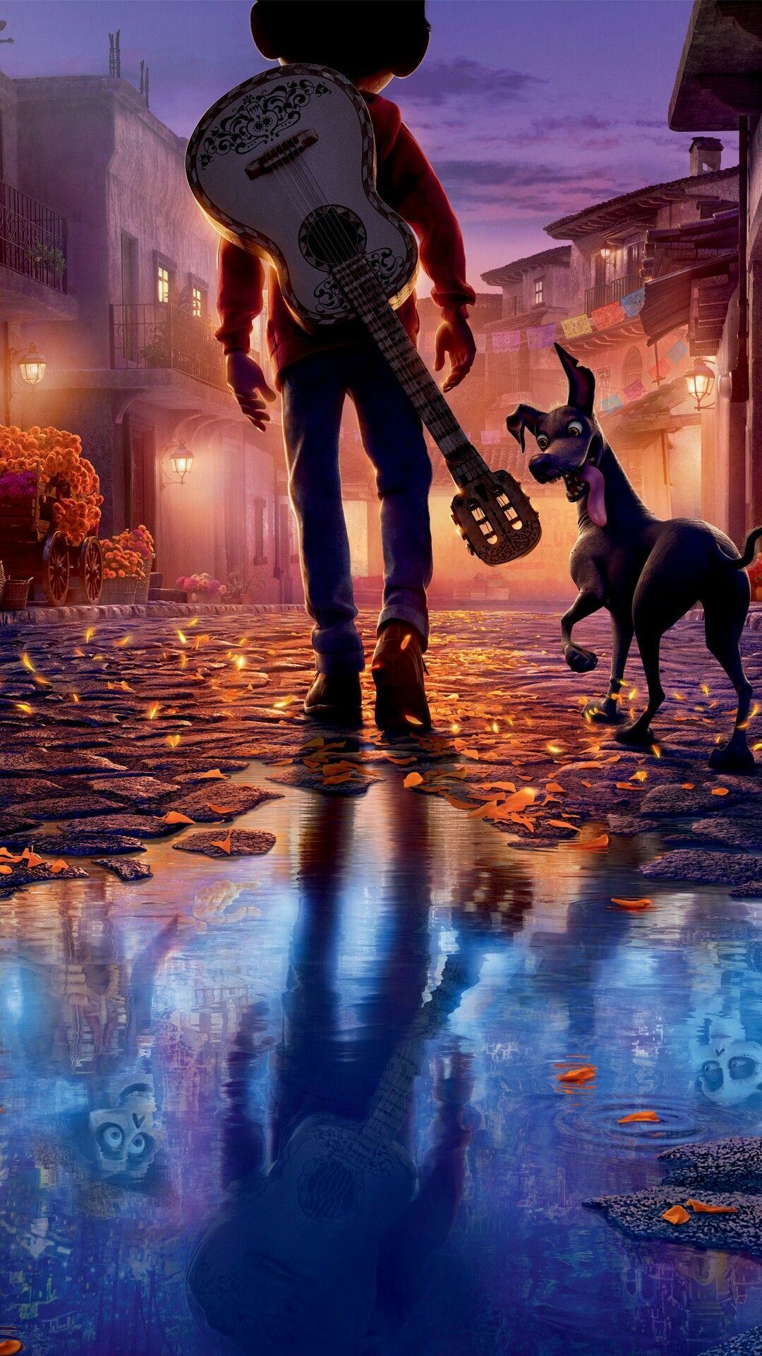 HD wallpaper, Vibrant Wallpapers, 1080X1920 Full Hd Phone, Adventure With Miguel, Phone Full Hd Coco Cartoon Wallpaper Image, Pixar Magic, Coco Animation