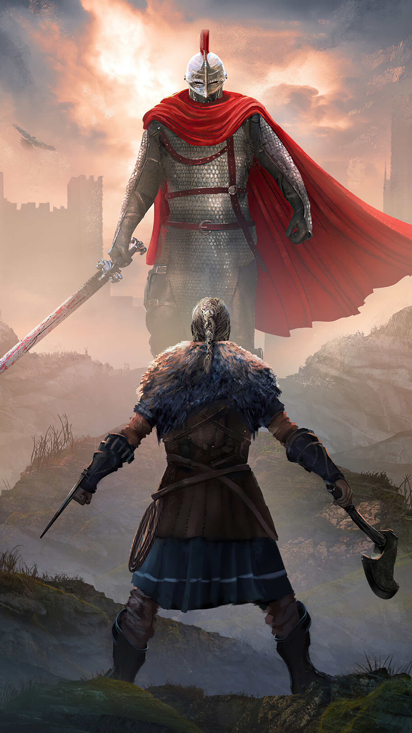 HD wallpaper, Ragnar Lothbrok, Iphone Hd Assassins Creed Background, 1440X2560 Hd Phone, Gaming Epicness, Valhalla Adventure