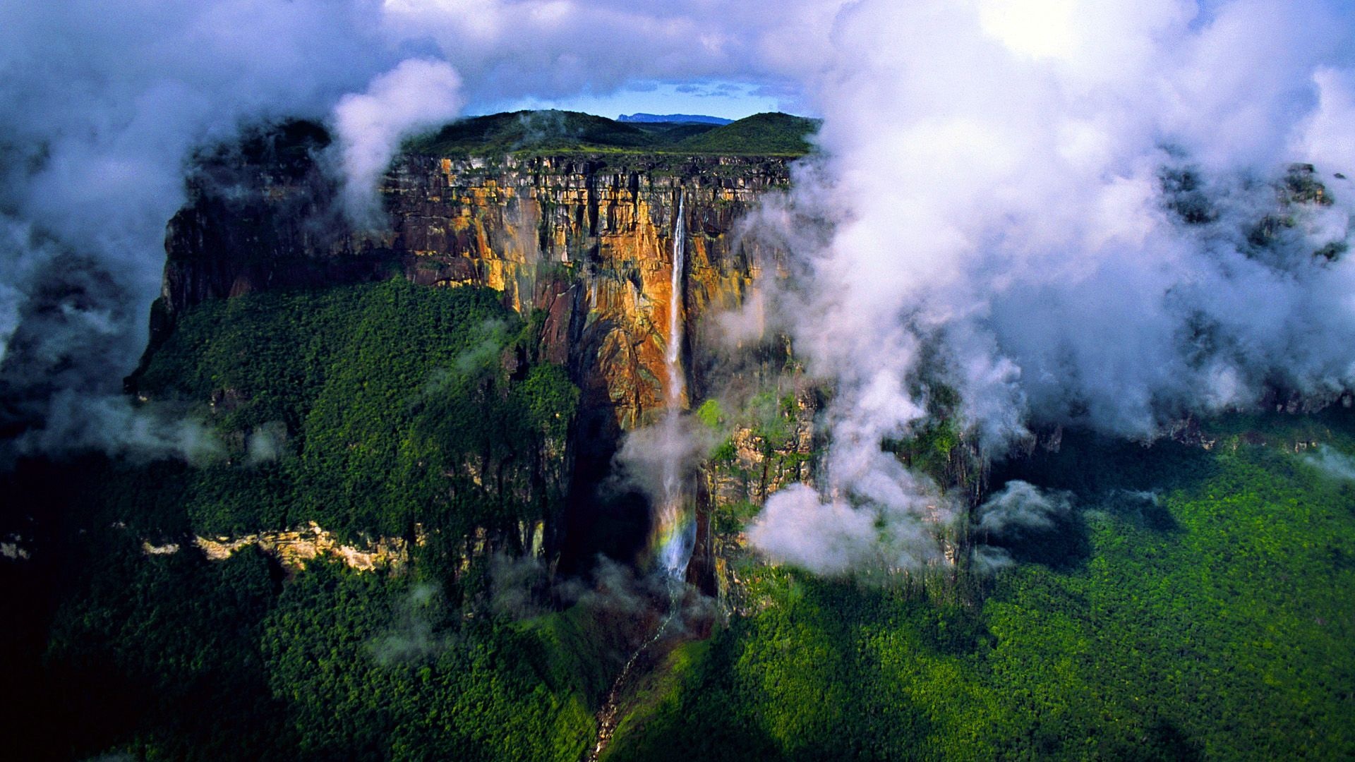 HD wallpaper, Mount Roraima, 1920X1080 Full Hd Desktop, Desktop 1080P Venezuela Background Photo, Venezuela, Beautiful Waterfalls, Angel Falls