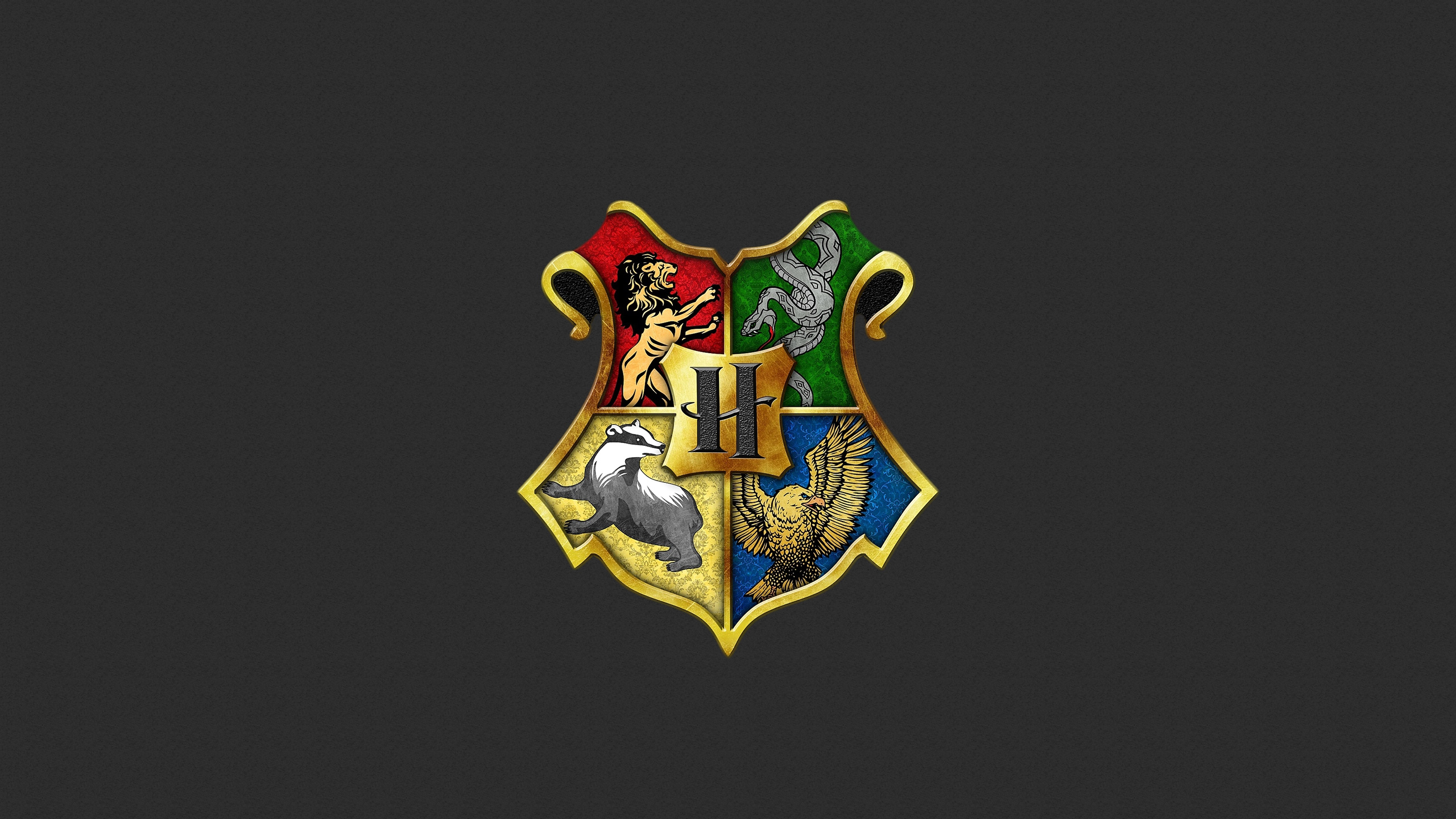 HD wallpaper, 2560X1440 Hd Desktop, Ravenclaw, House Badges, Slytherin, Desktop Hd Hogwarts Crest Wallpaper, Hufflepuff, Wallpaper, Gryffindor