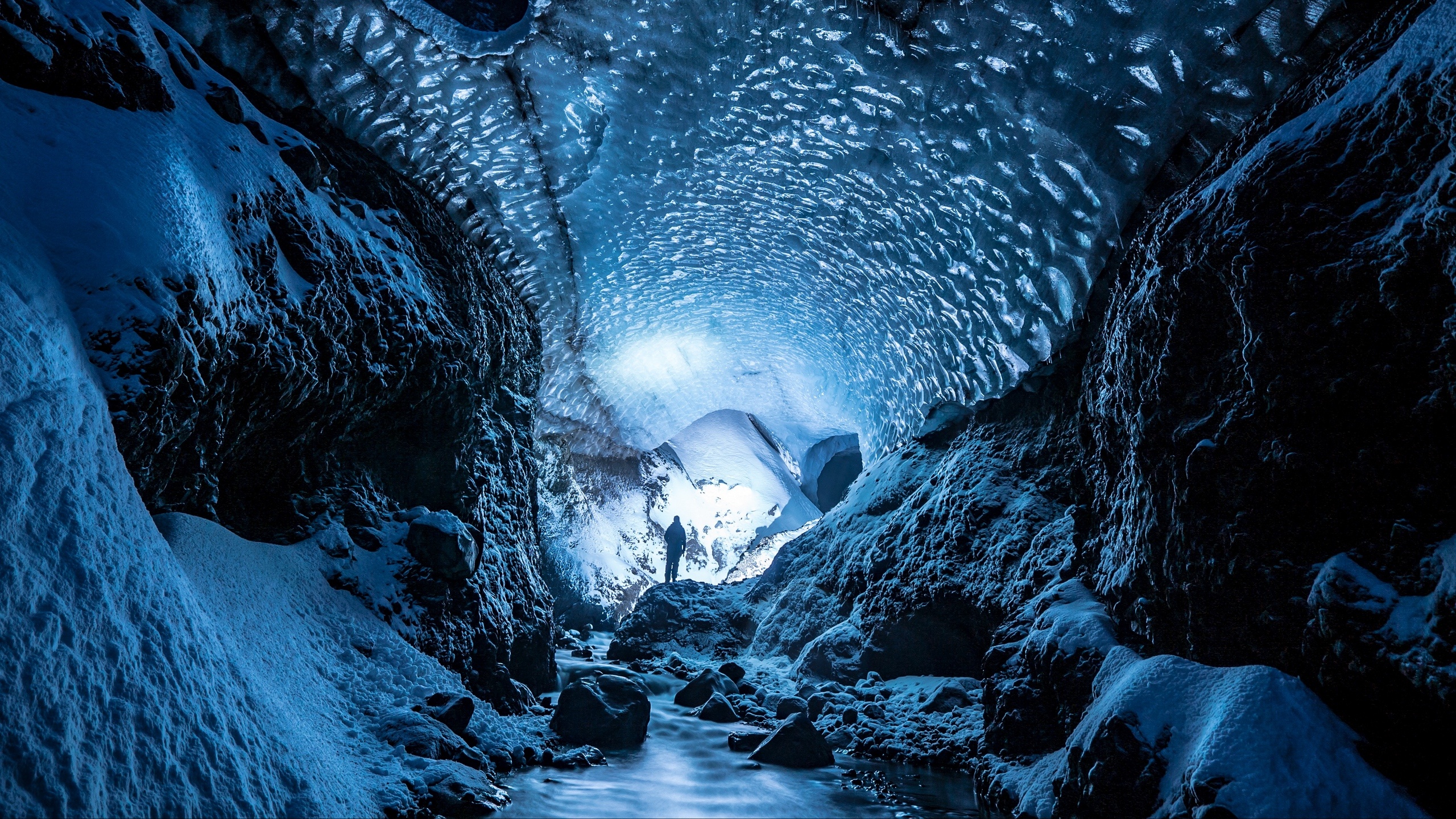 HD wallpaper, 2560X1440 Hd Desktop, Desktop Hd Ice Cave Wallpaper, Breathtaking Ice Caves
