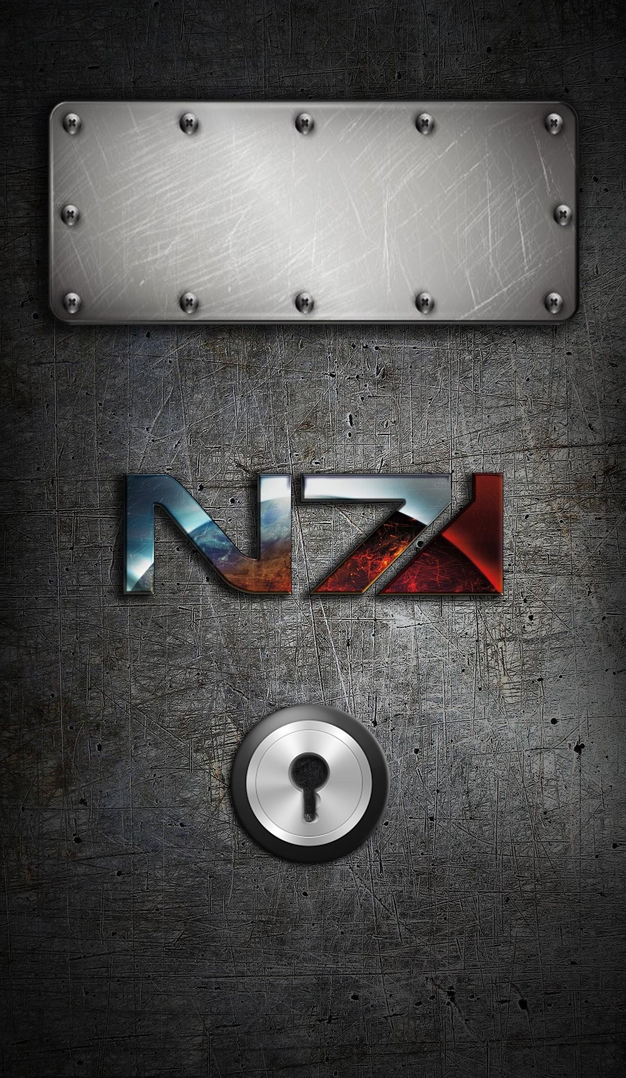 HD wallpaper, Gaming, Iphone Hd Mass Effect Wallpaper Photo, Locked Wallpaper, Mass Effect, 1280X2210 Hd Phone, N7 Iphone