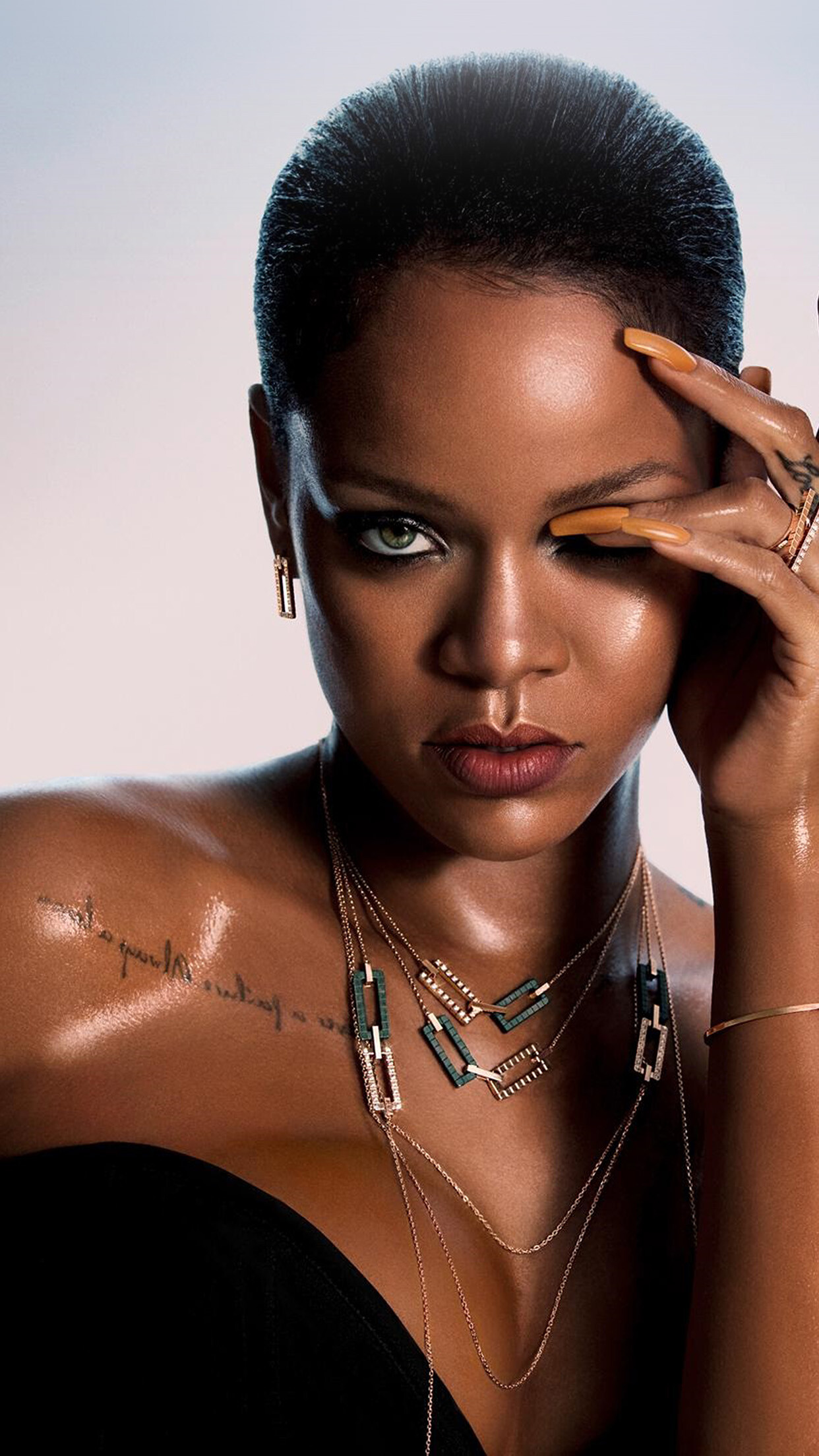 HD wallpaper, Sensual Appeal, Rihanna, Talented Musician, 1250X2210 Hd Phone, Daring Fashion Choices, Iphone Hd Rihanna Background Photo