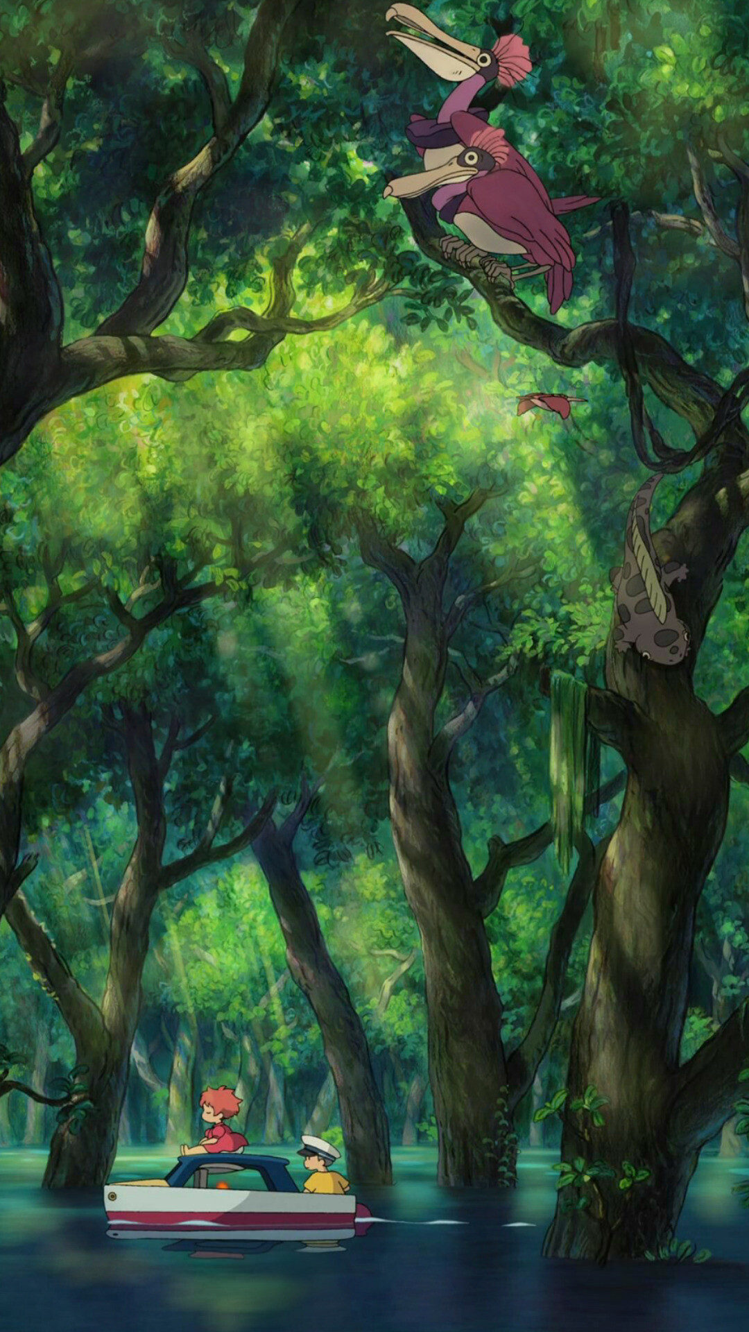 HD wallpaper, Ponyo On The Cliff By The Sea, 1080X1920 Full Hd Phone, Mobile 1080P Studio Ghibli Background Image, Studio Ghibli