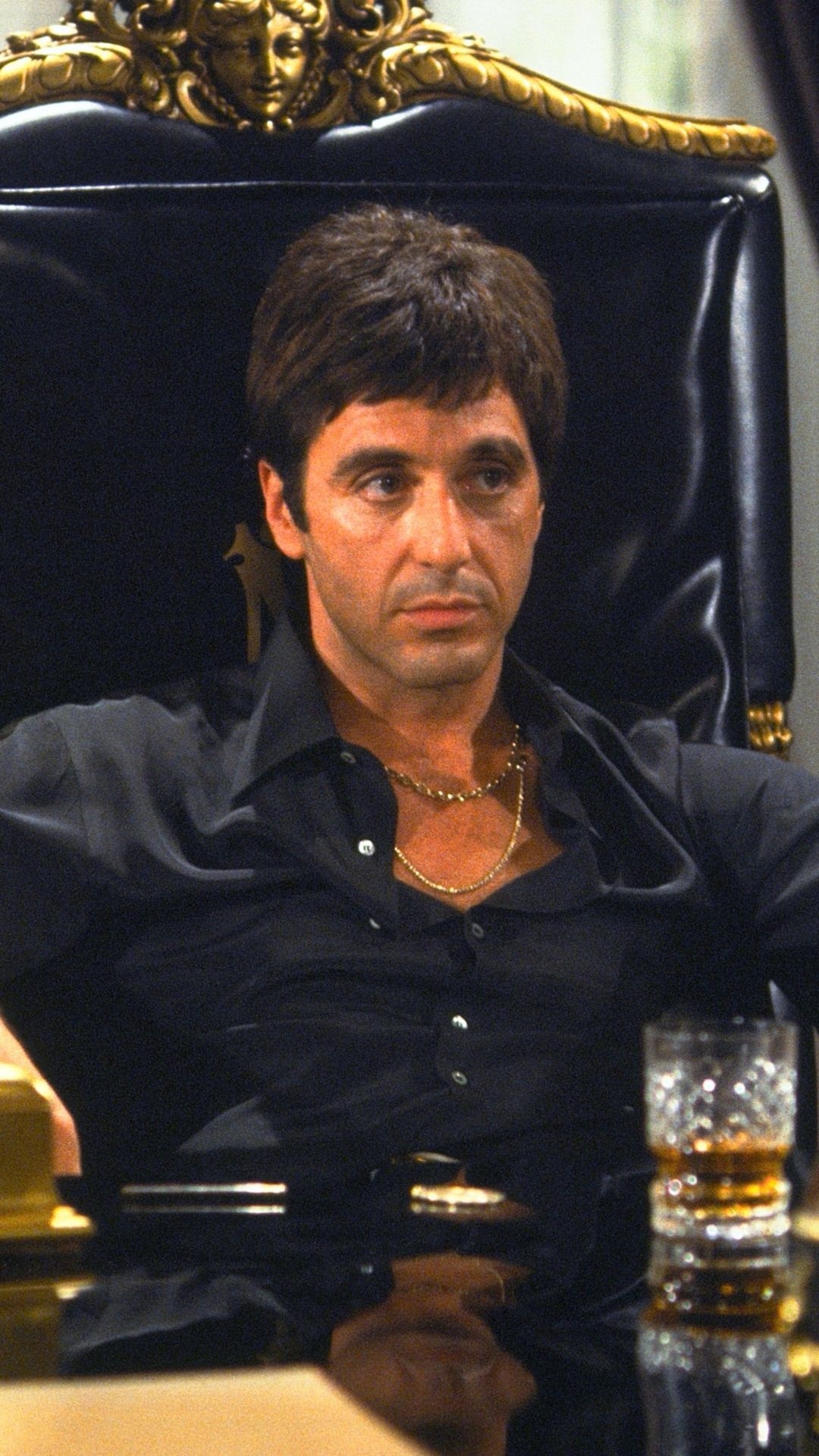 HD wallpaper, Samsung 1080P Scarface Background Photo, Symbolic Imagery, Palm Tree Backdrop, Scarface Movie, 1080X1920 Full Hd Phone