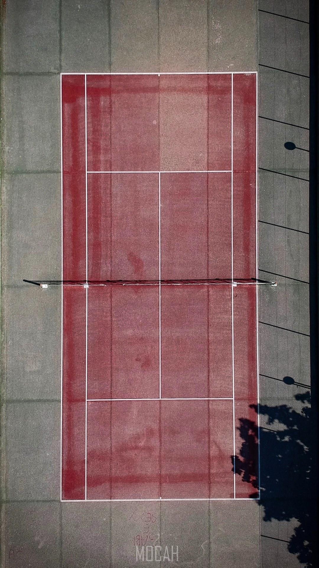 HD wallpaper, 1080X1920, My First Drone Picture, Samsung Galaxy A9 Pro 2016 Hd Download, A Drone Shot Of A Red Tennis Court