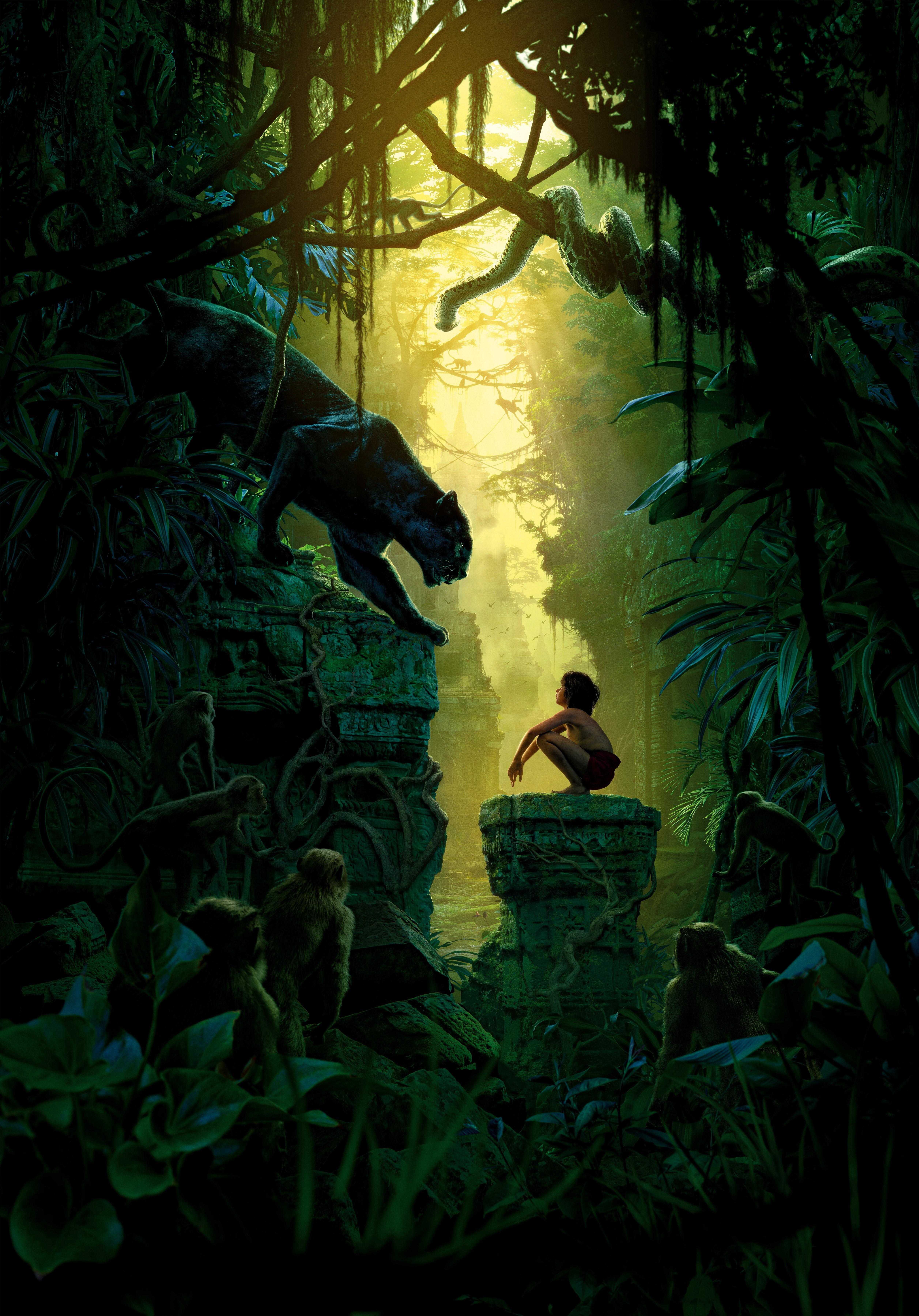 HD wallpaper, Kaa, Mowgli, Neel Sethi, 4K, Boys, The Jungle Book 2016, Bagheera, 5K, Panthers