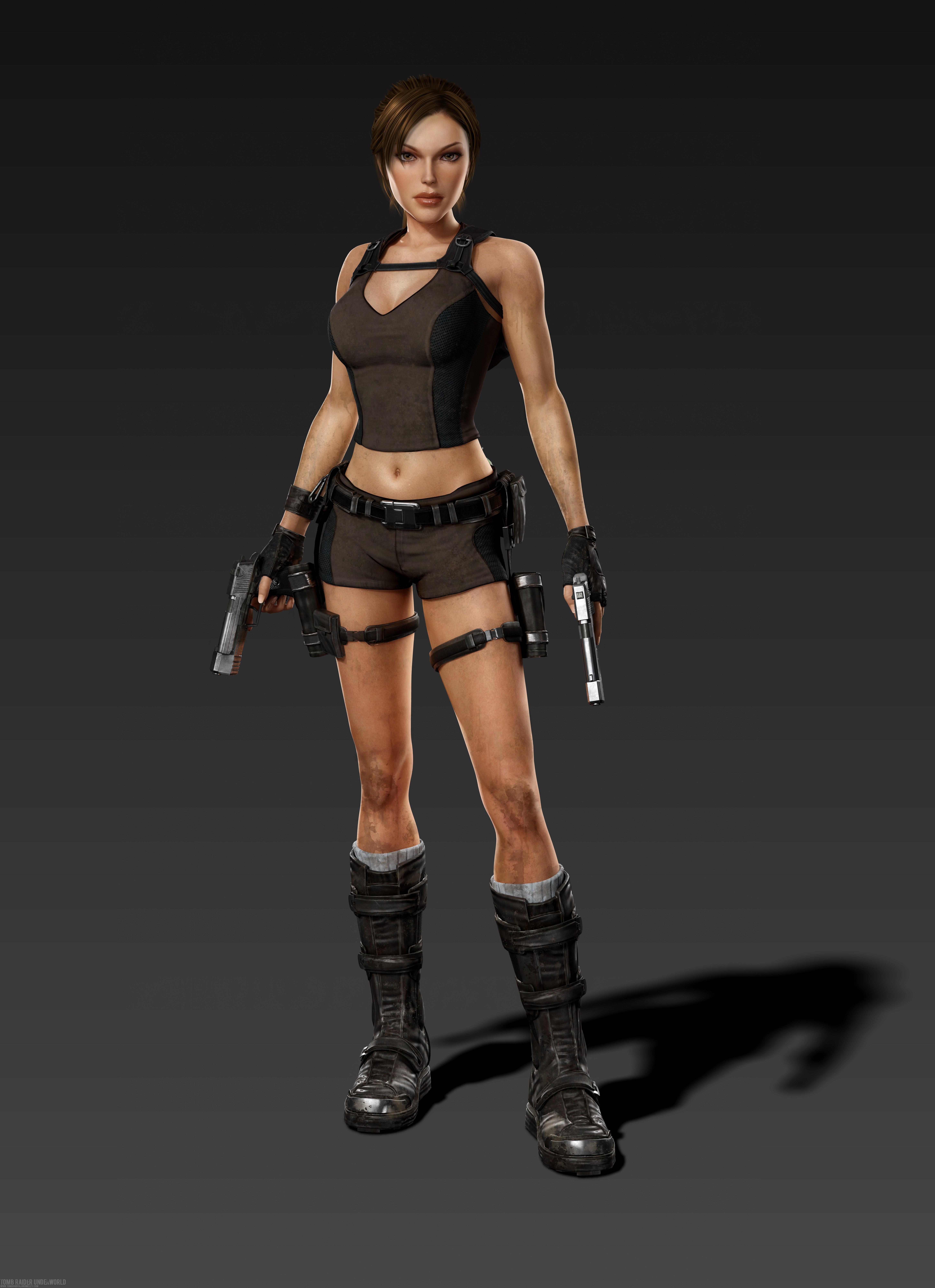 HD wallpaper, 4K, Tomb Raider Underworld, Pistols, Lara Croft, 5K
