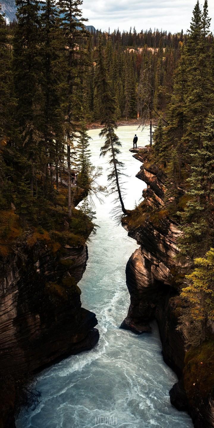HD wallpaper, Body Of Water, 720X1440, Blu Studio View Xl Wallpaper Full Hd, Water, Water Resources, Nature, Athabasca Falls