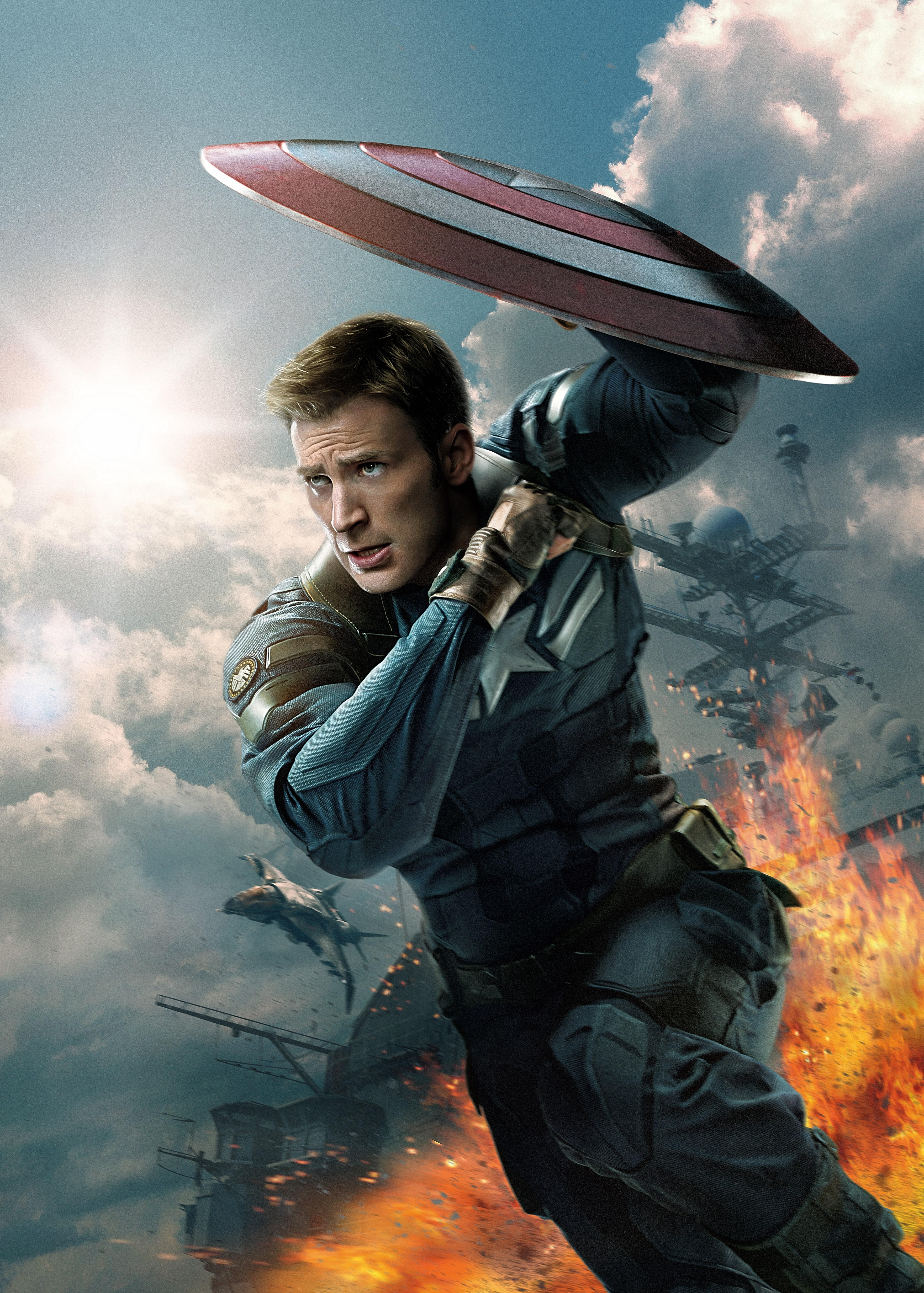 HD wallpaper, Shield, 4K, Captain America  The Winter Soldier, Steve Rogers, Heroes Comics, Chris Evans, 5K, Men, Captain America Hero