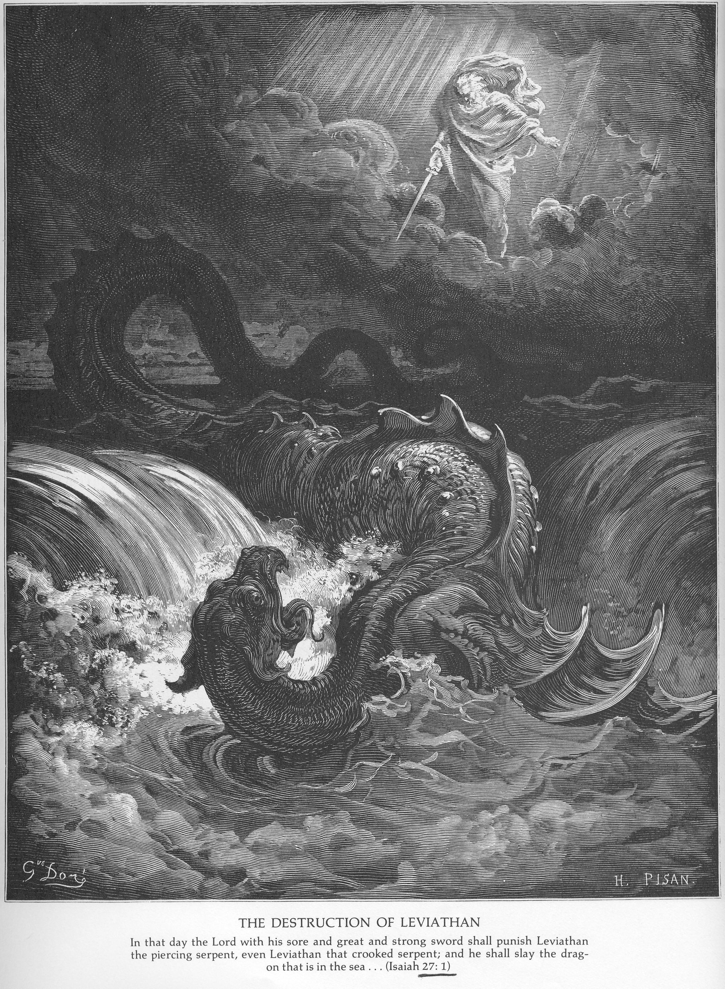 HD wallpaper, Monochrome, Lithograph, Holy Bible, Leviathan, Dragon, Vertical, Jewish, Portrait Display, Christianity