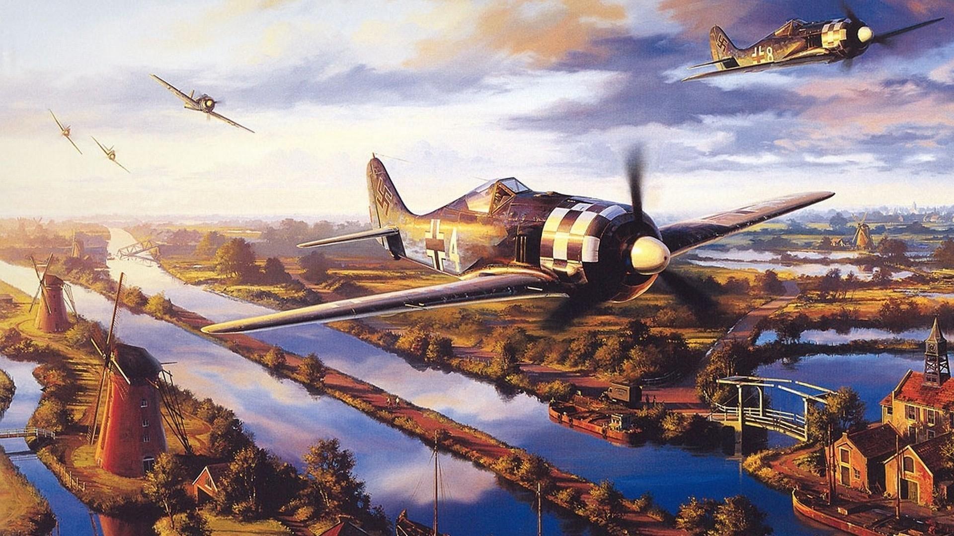 HD wallpaper, 1920X1080 World War Ii Fw 190 Focke Wulf Luftwaffe Germany Military Aircraft Military Aircraft Airplane Wallpaper Jpg 540 Kb