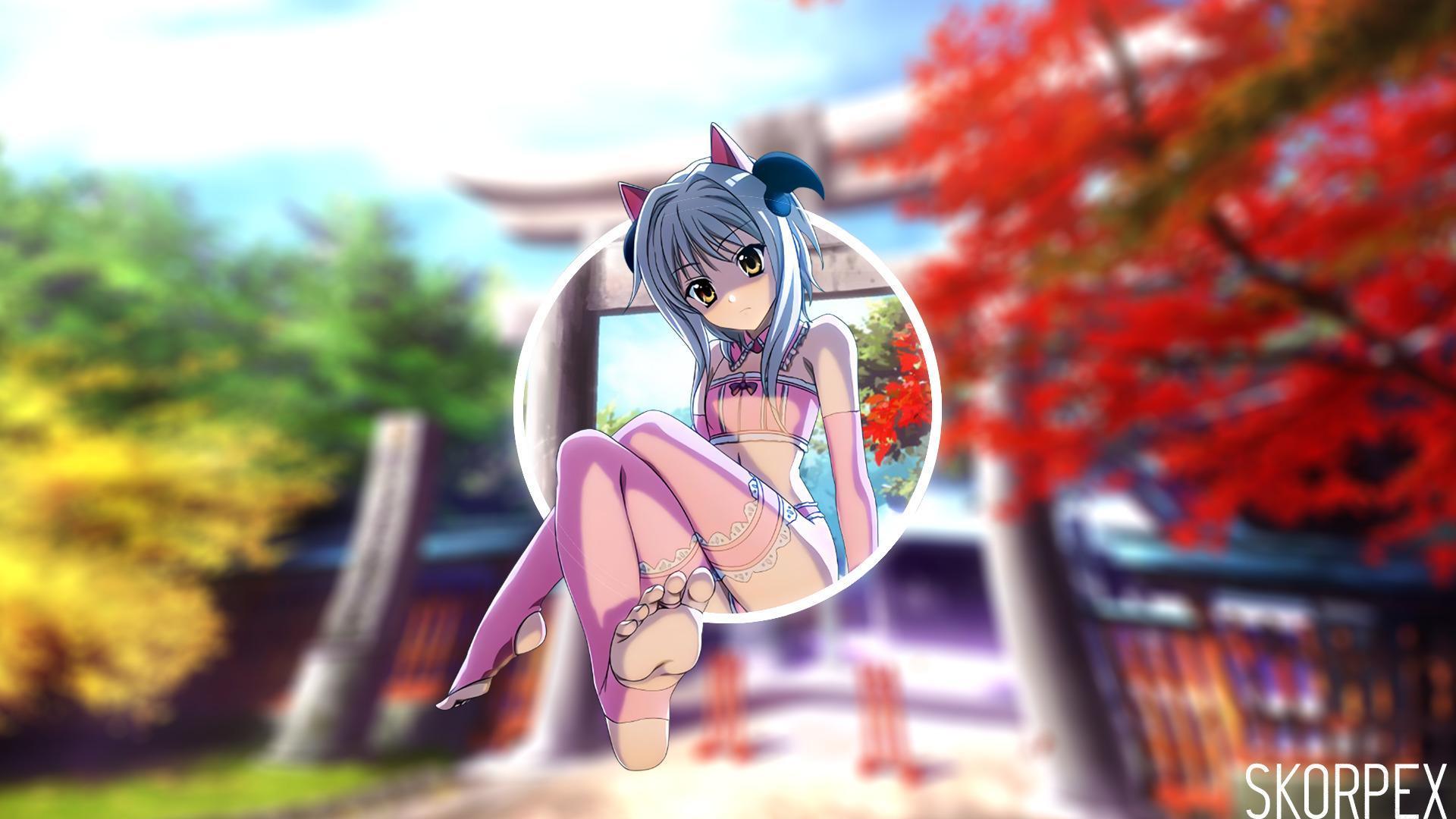 HD wallpaper, Anime Girls, Feet, Highschool Dxd