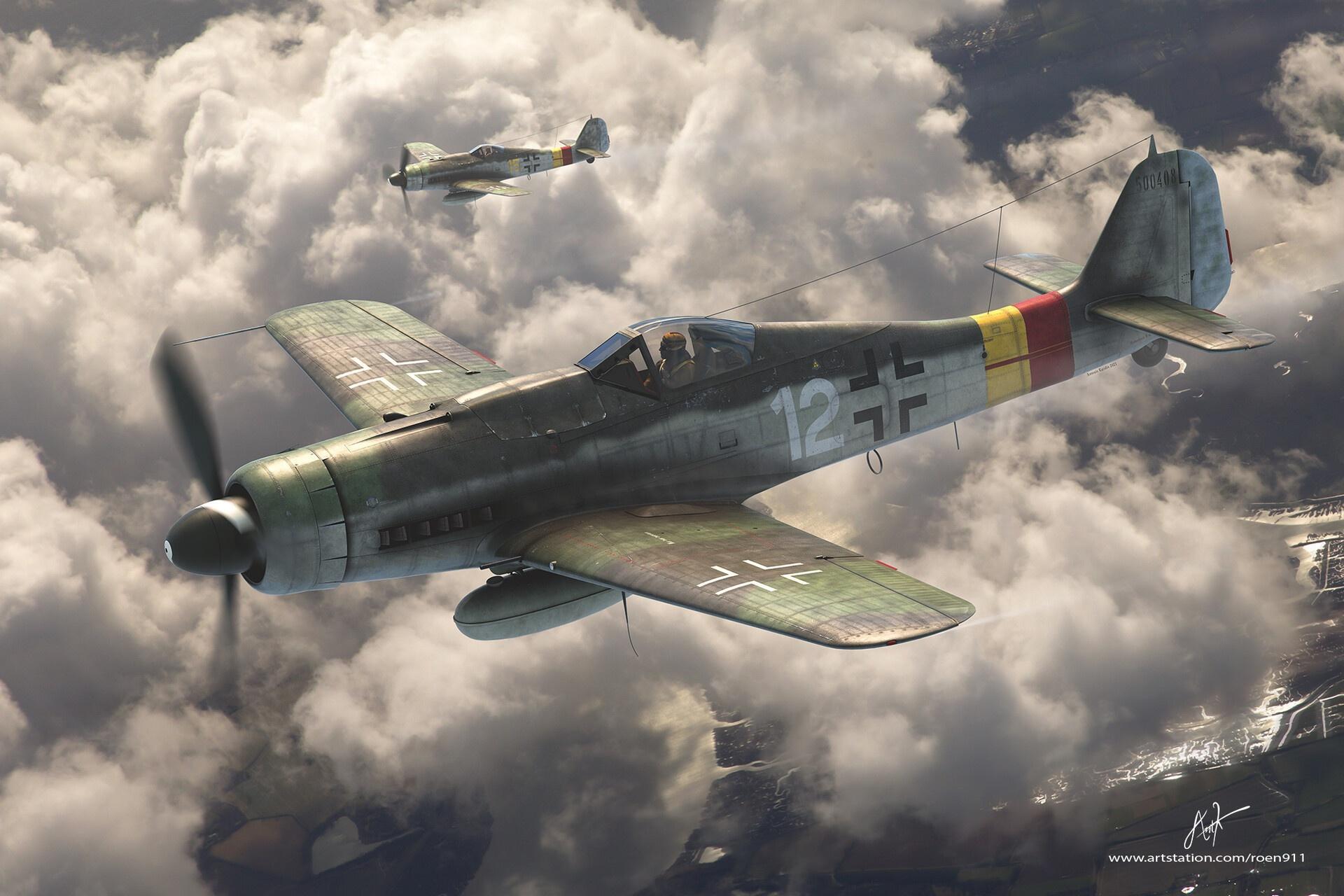 HD wallpaper, Luftwaffe, Focke Wulf Fw 190 Hd