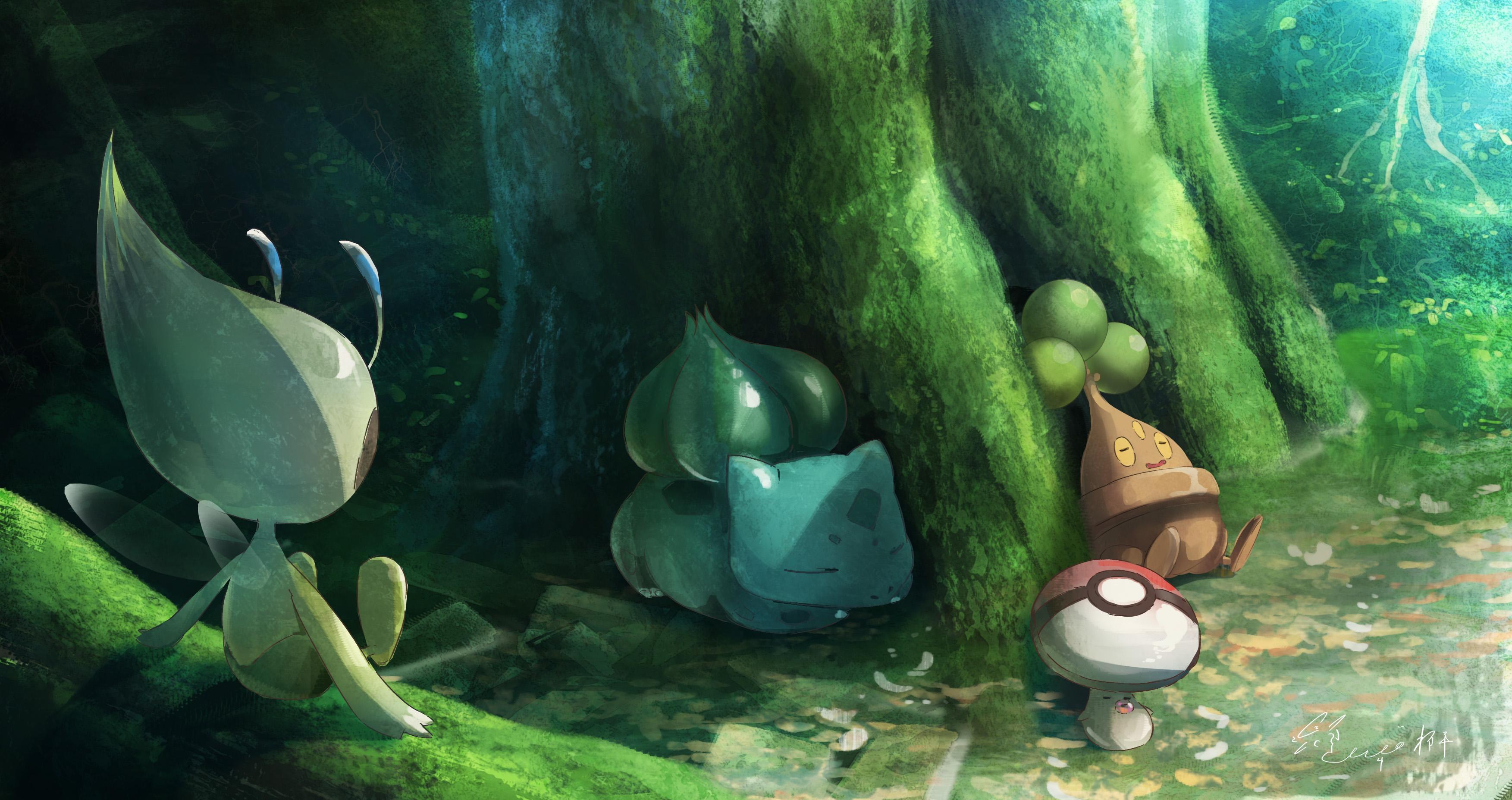 HD wallpaper, Pokemon Napping In The Forest