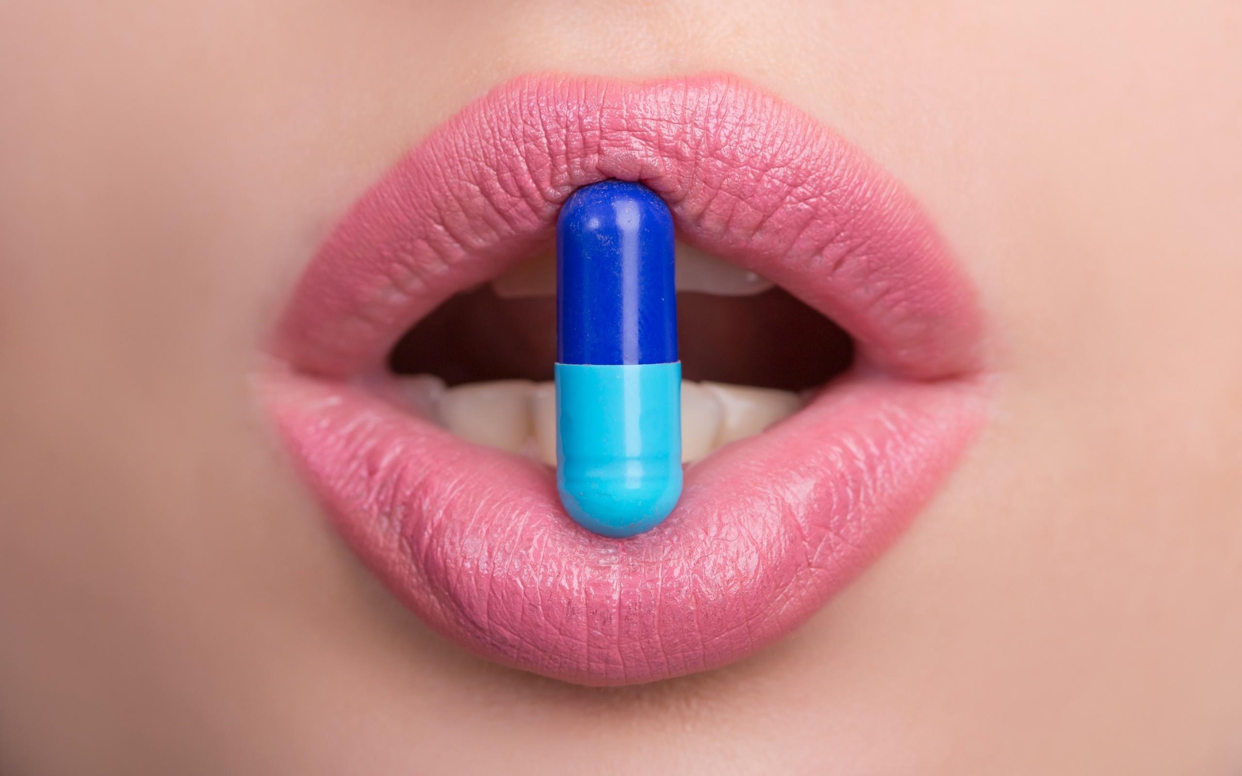 HD wallpaper, Women, Lipstick, Pills, Lips