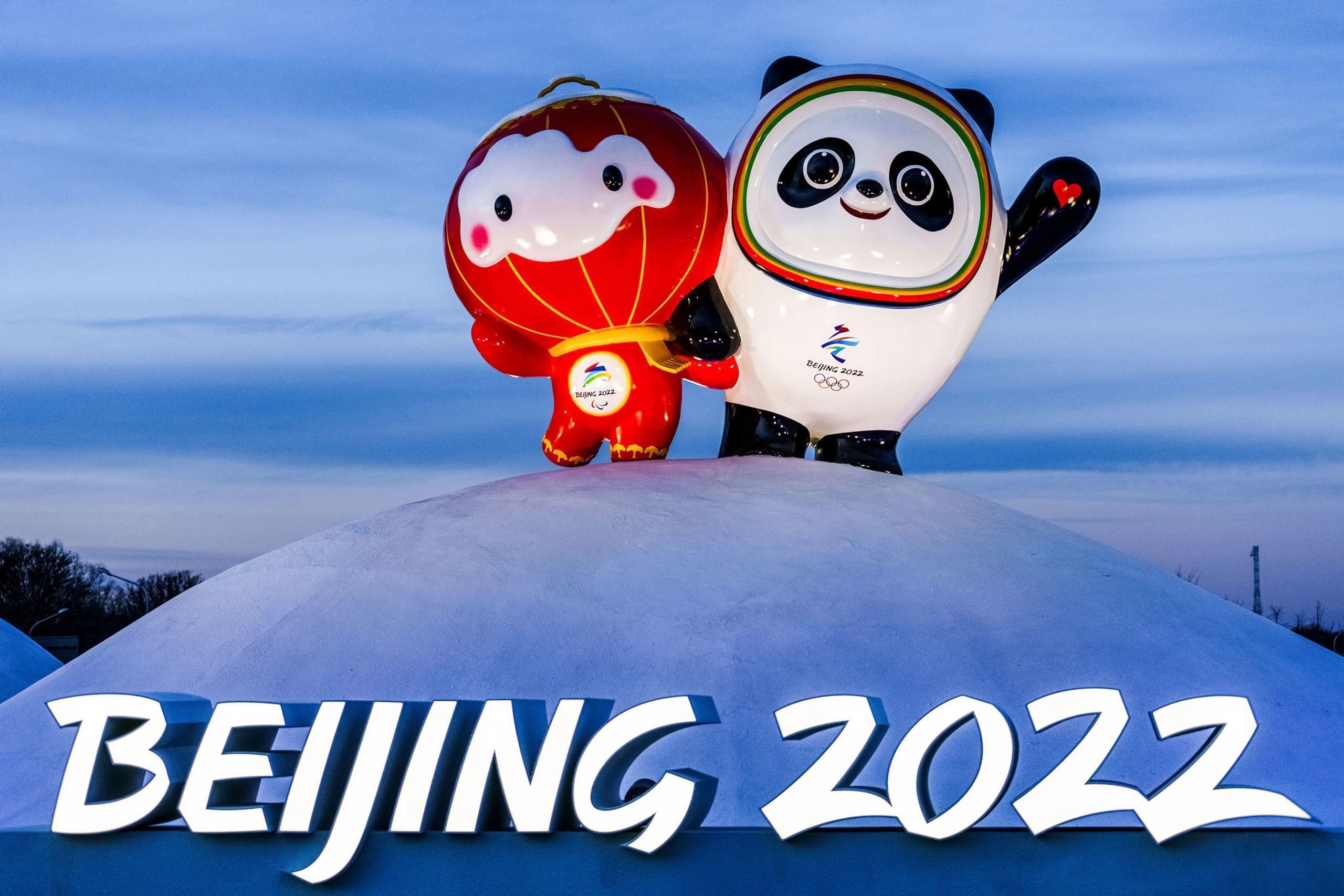 HD wallpaper, Mascot, Winter Olympics, Bing Dwen Dwen, Shuey Rhon Rhon, 2022 Winter Olympics Hd
