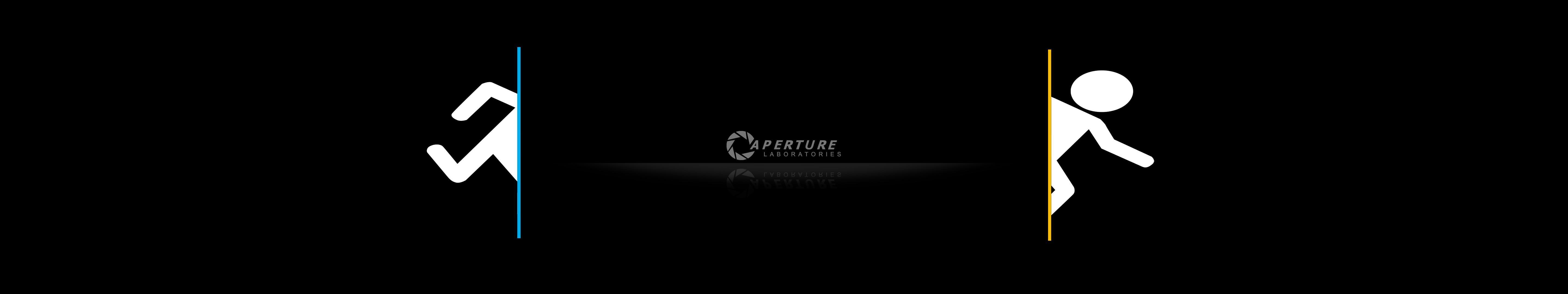 HD wallpaper, Portal Portal 2 Aperture Laboratories Triple Screen