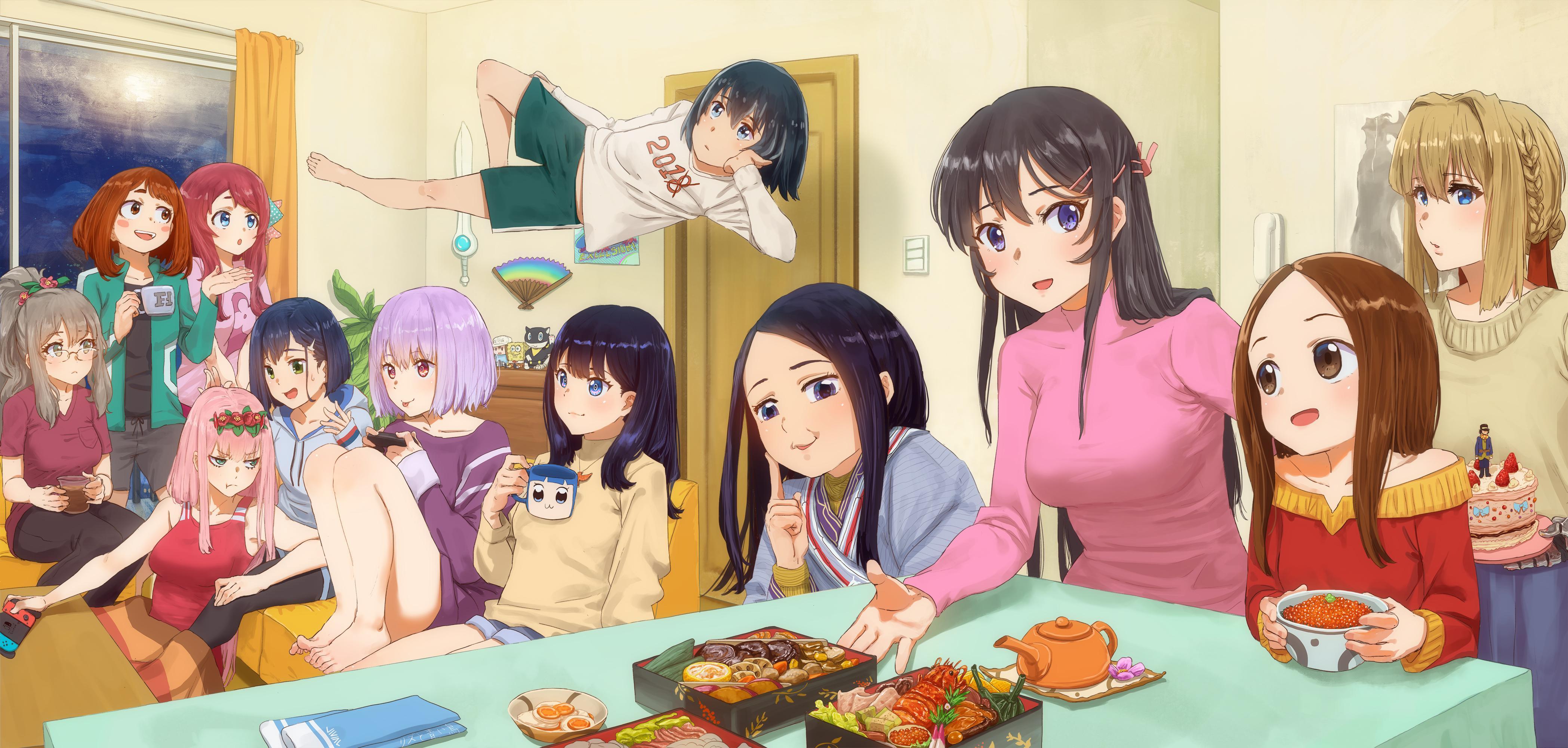 HD wallpaper, Ssss, Rio Futaba, Violet Evergarden Anime, Takagi Karakai Jouzu No Takagi San